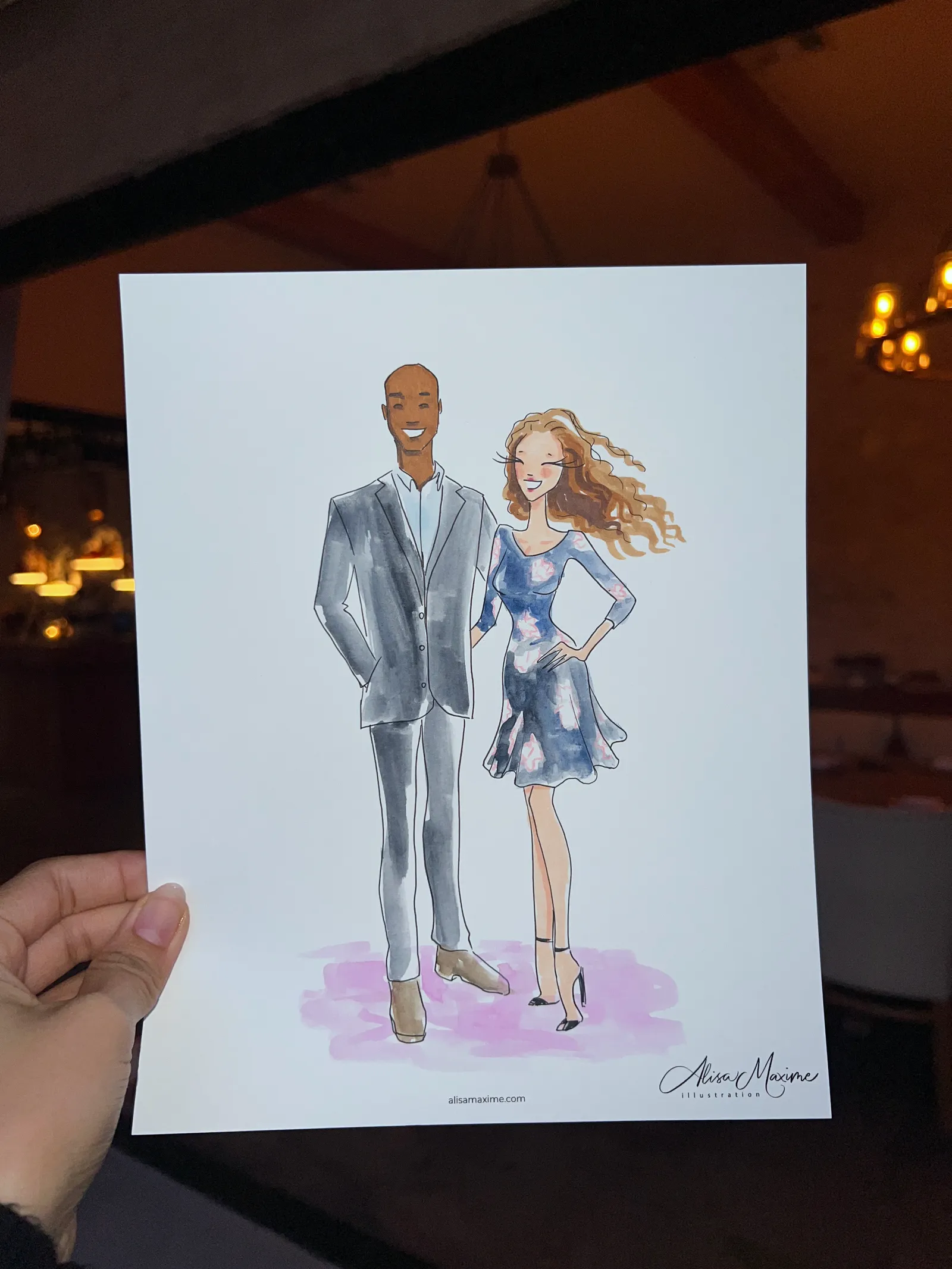 Live fashion sketch 7 from Wedding at Rossa Room Speakeasy, Bellaire