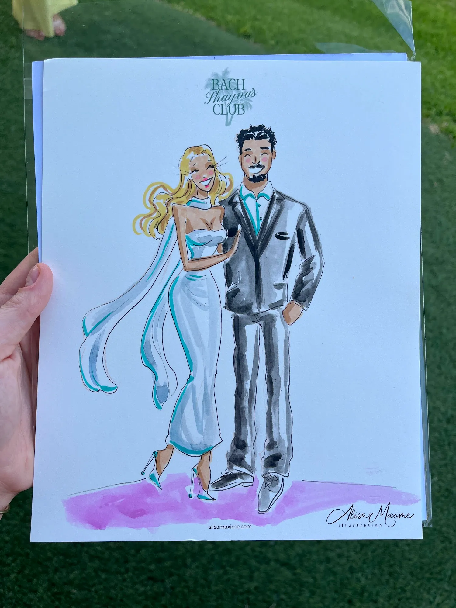 Live fashion sketch 2 from Bridal Shower at The Frenchie Boutique Hotel, Round Top