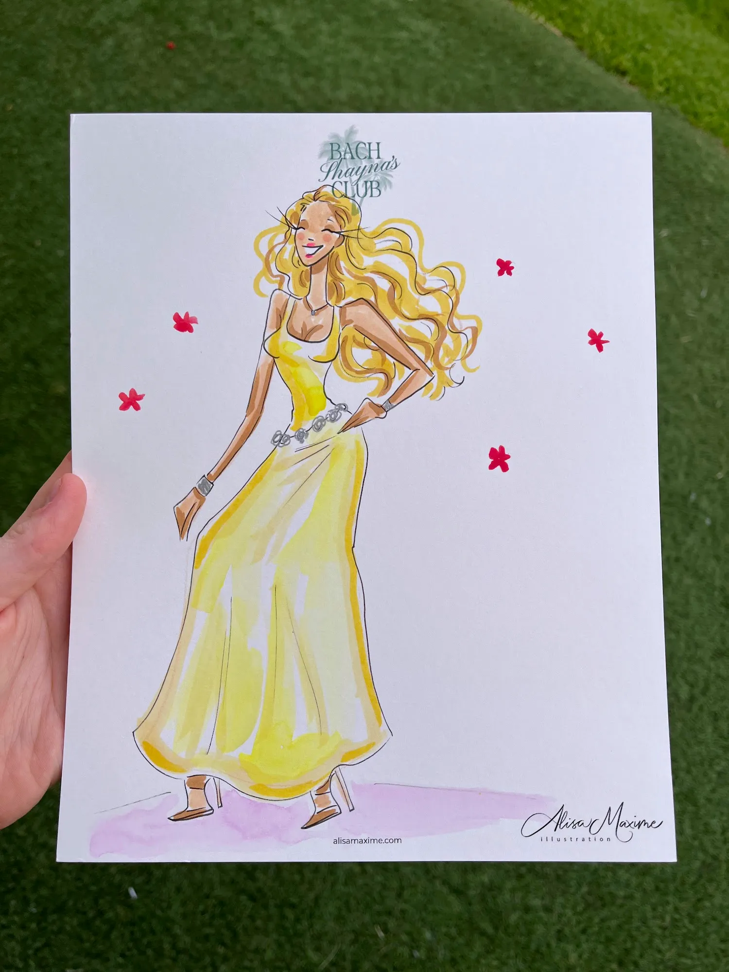Live fashion sketch 8 from Bridal Shower at The Frenchie Boutique Hotel, Round Top