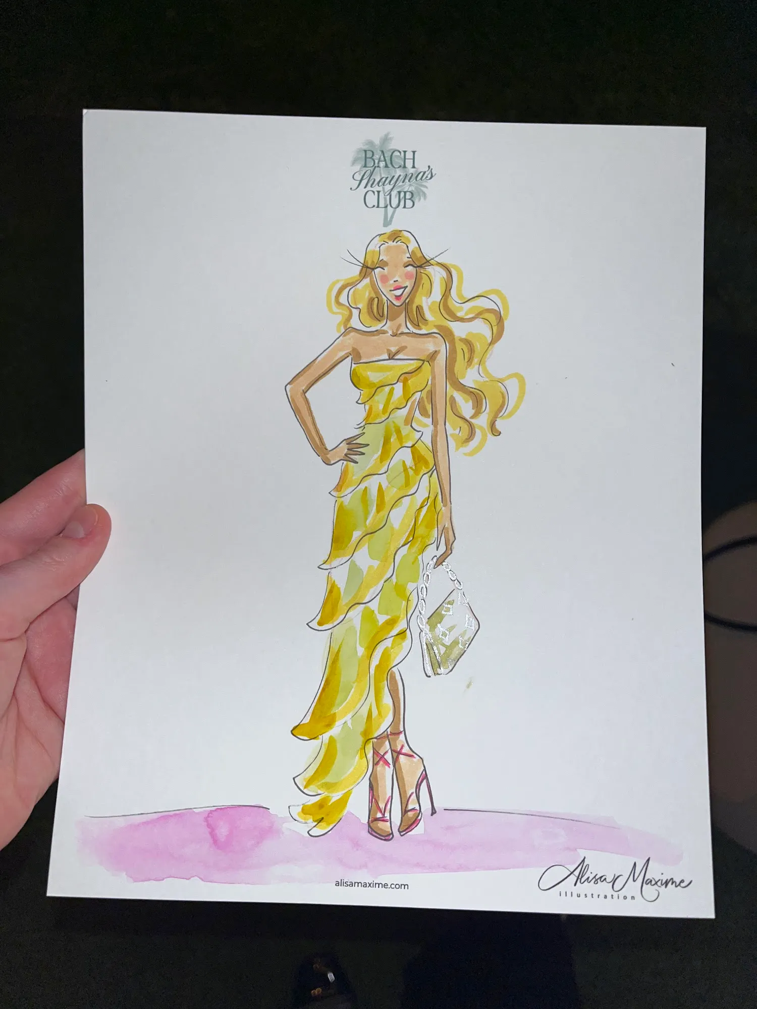 Live fashion sketch 12 from Bridal Shower at The Frenchie Boutique Hotel, Round Top