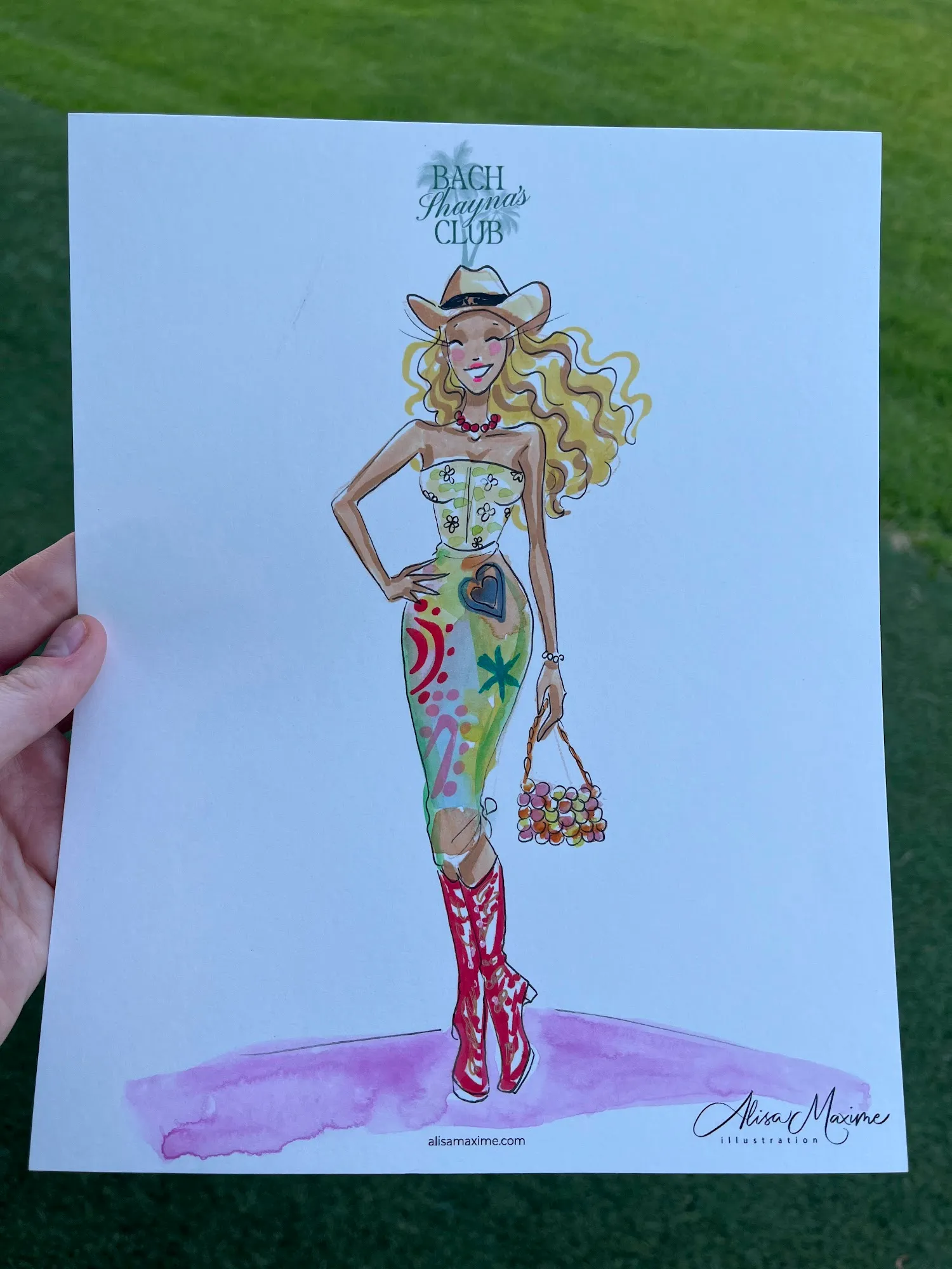 Live fashion sketch 3 from Bridal Shower at The Frenchie Boutique Hotel, Round Top