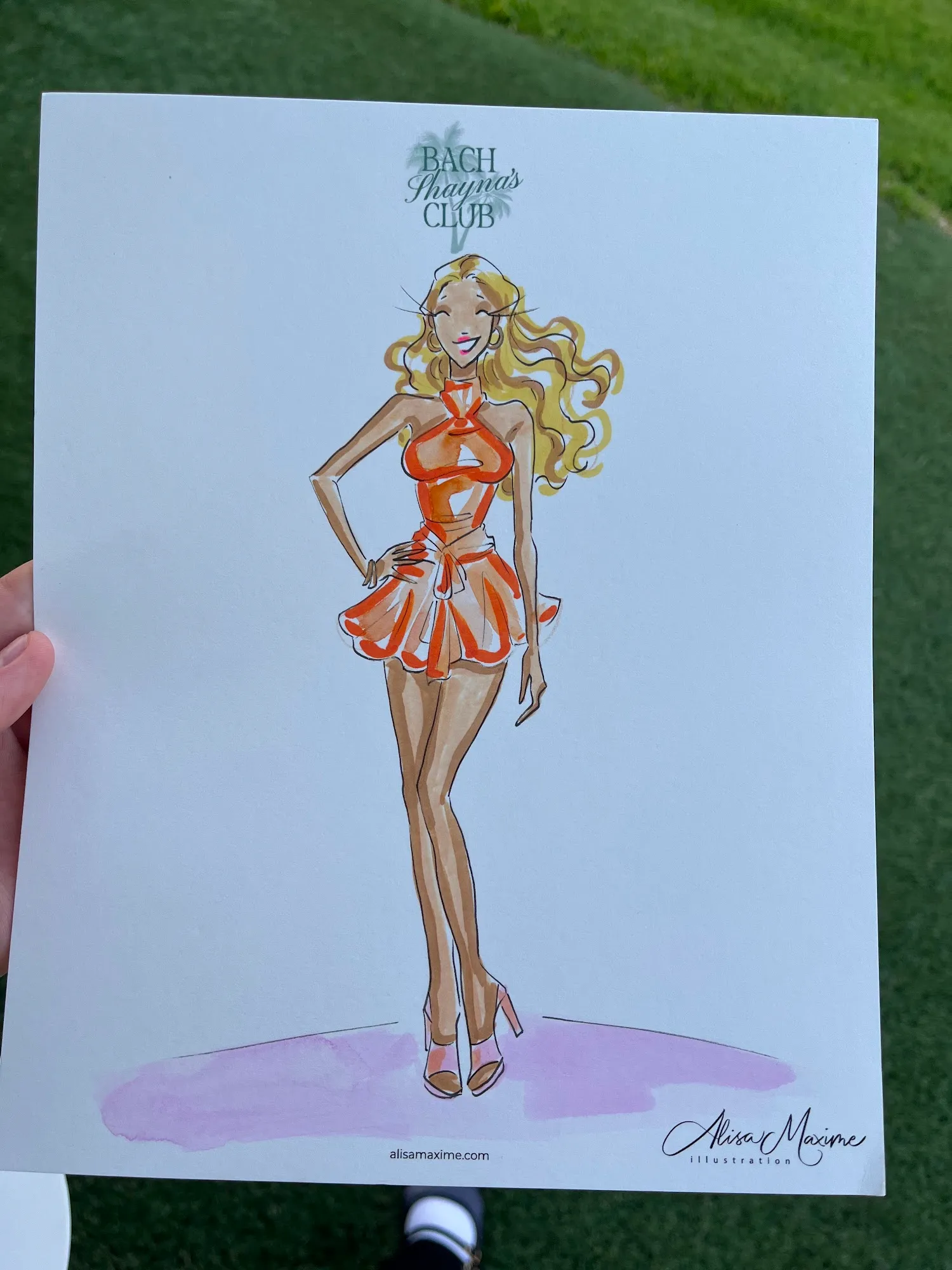 Live fashion sketch 4 from Bridal Shower at The Frenchie Boutique Hotel, Round Top