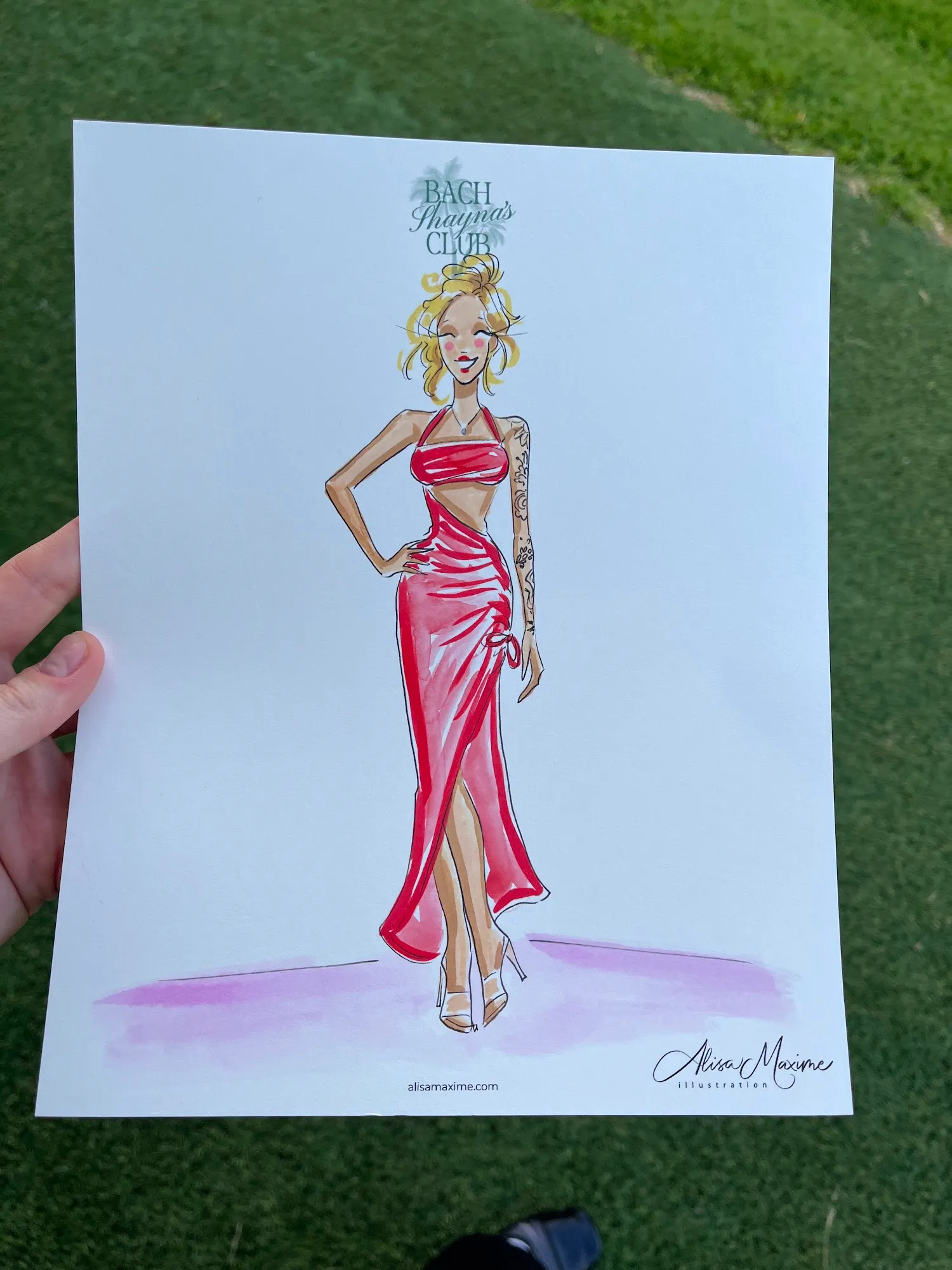 Live fashion sketch 6 from Bridal Shower at The Frenchie Boutique Hotel, Round Top