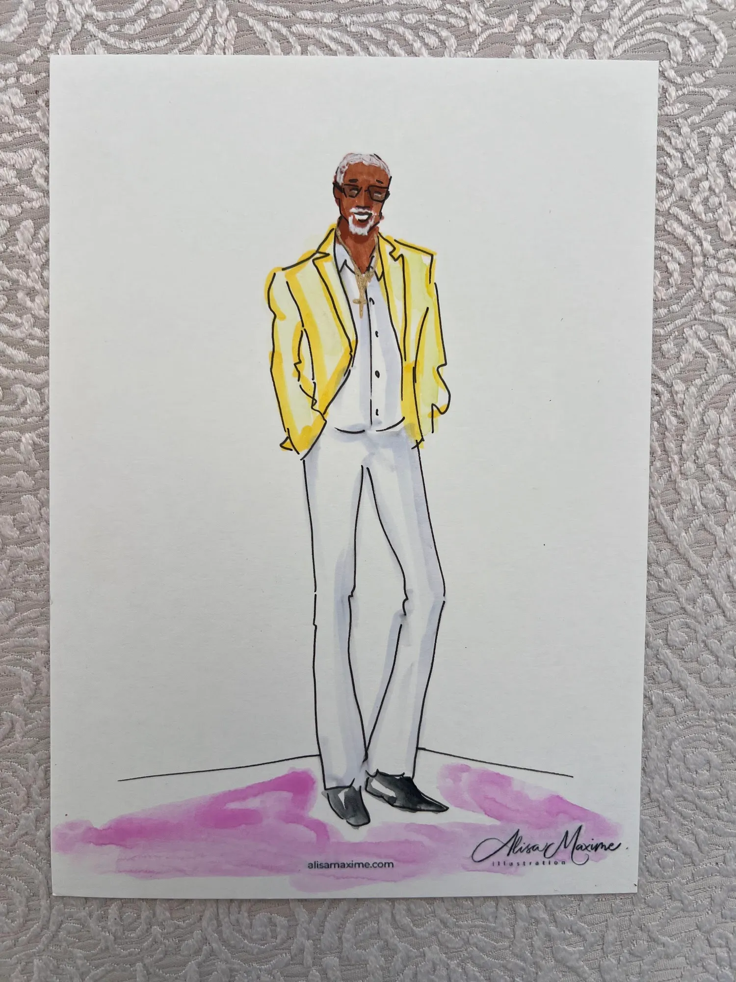 Live sketch from Kentucky Derby Party at Ray's On The River, Sandy Springs