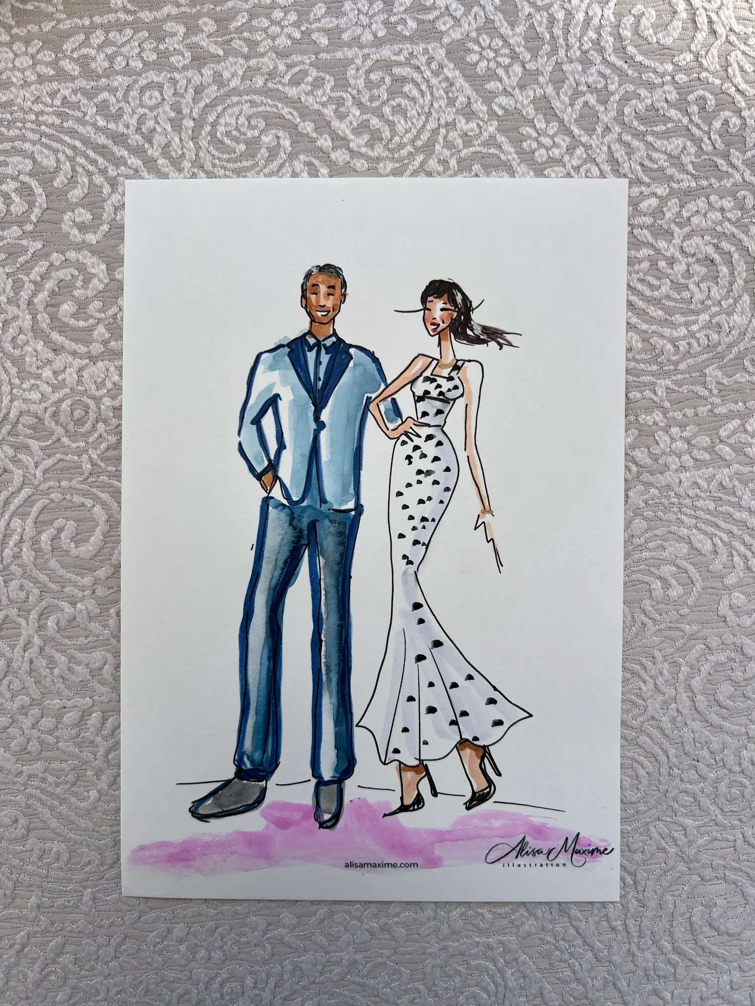 Live fashion sketch 16 from Kentucky Derby Party at Ray's On The River, Sandy Springs