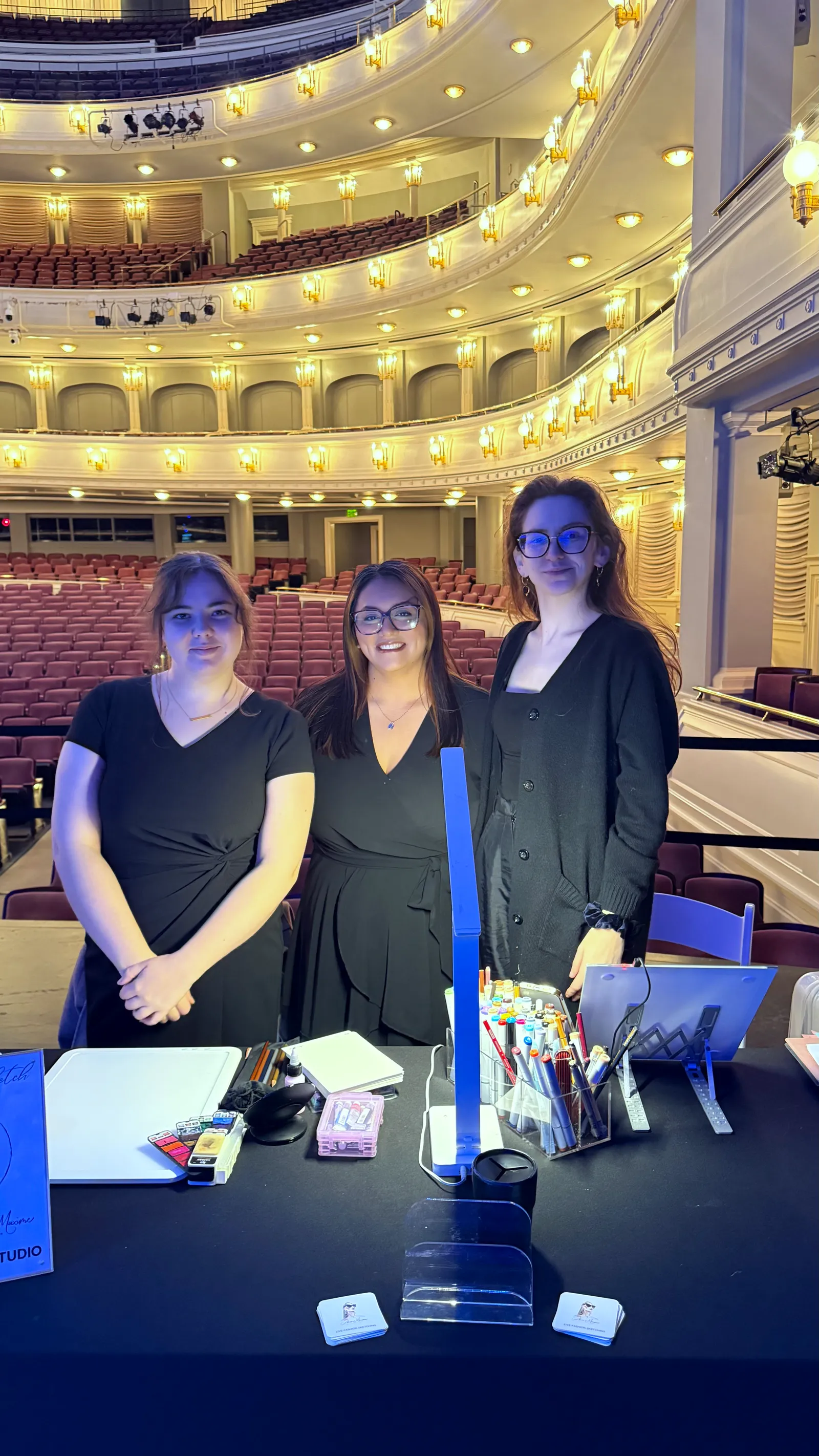 Our table at Bass Performance Hall