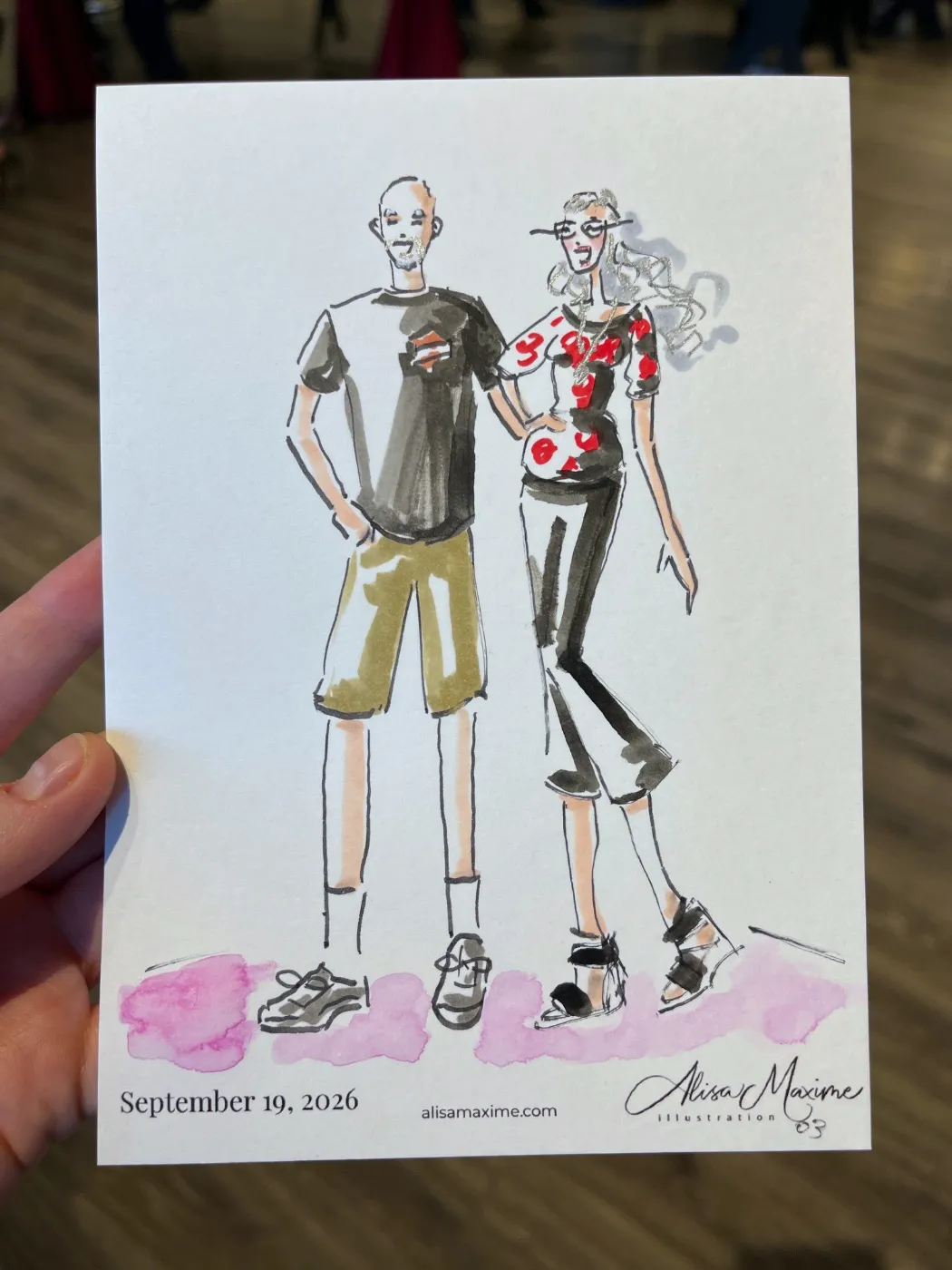 Live fashion sketch 3 from Monte Carlo Birthday Celebration at Celebrino Event Center, Austin
