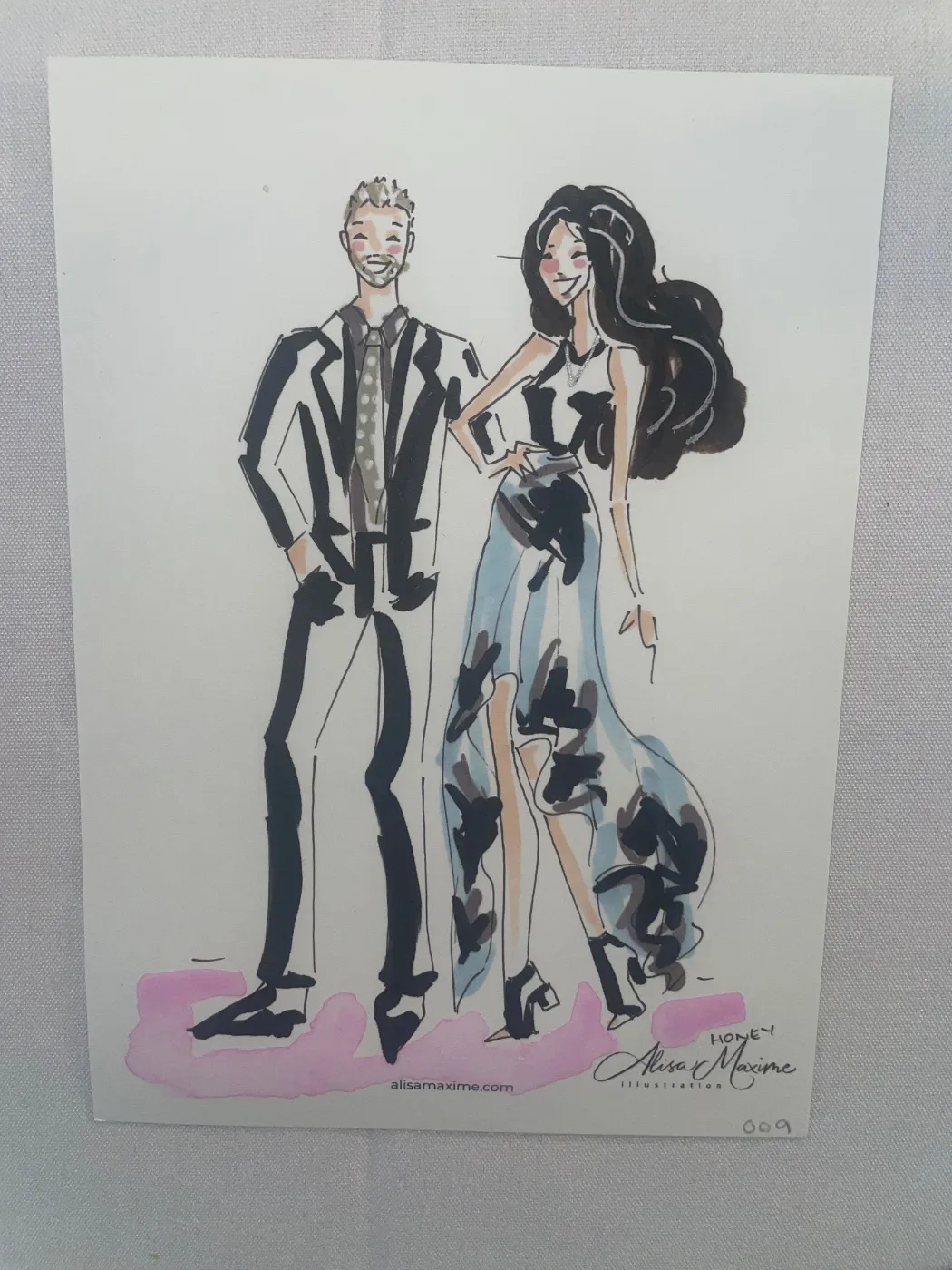 Live fashion sketch 10 from Wedding at The Drake Oak Brook, Chicago