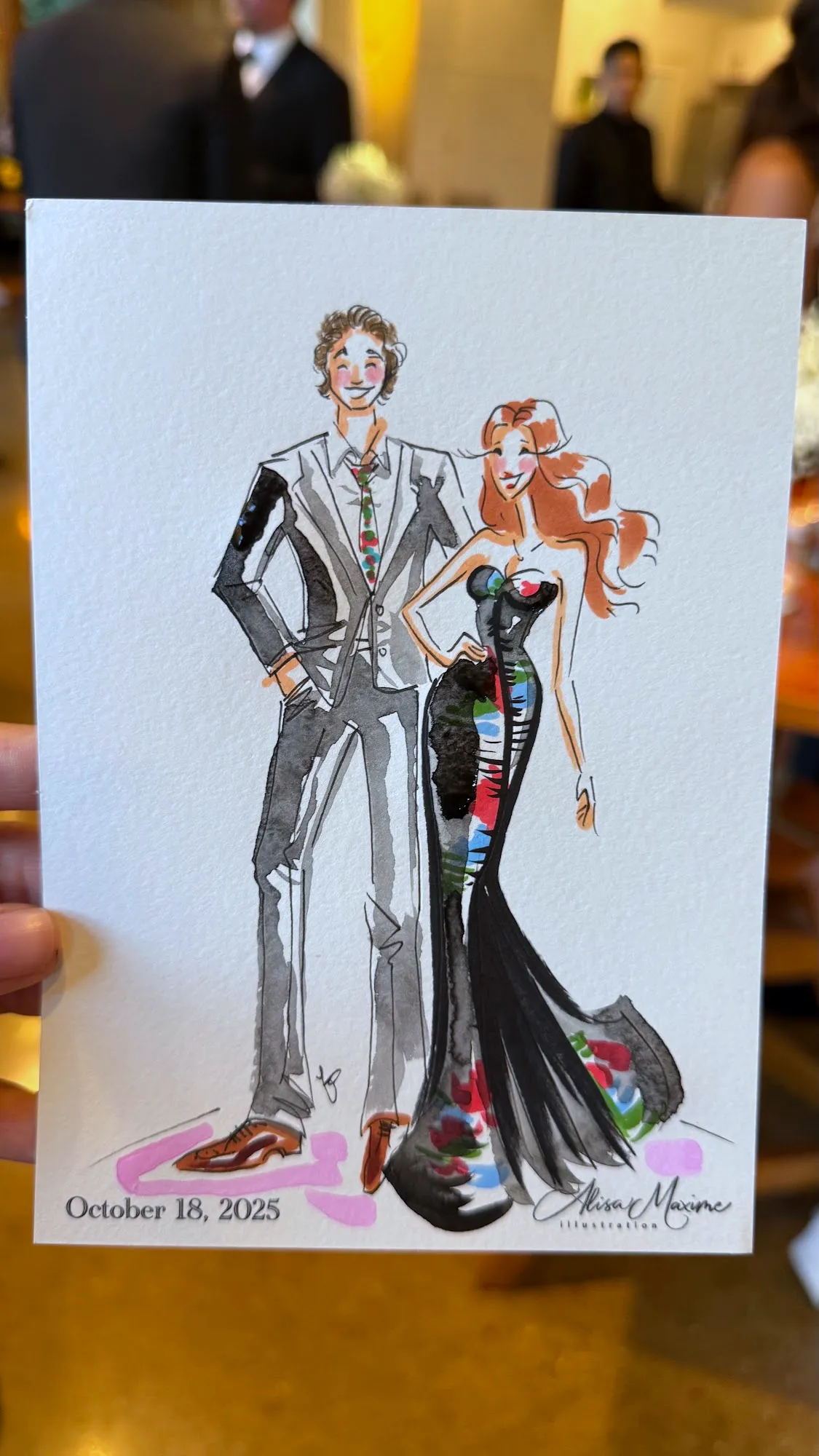 Live fashion sketch 10 from Wedding Celebration in Dallas