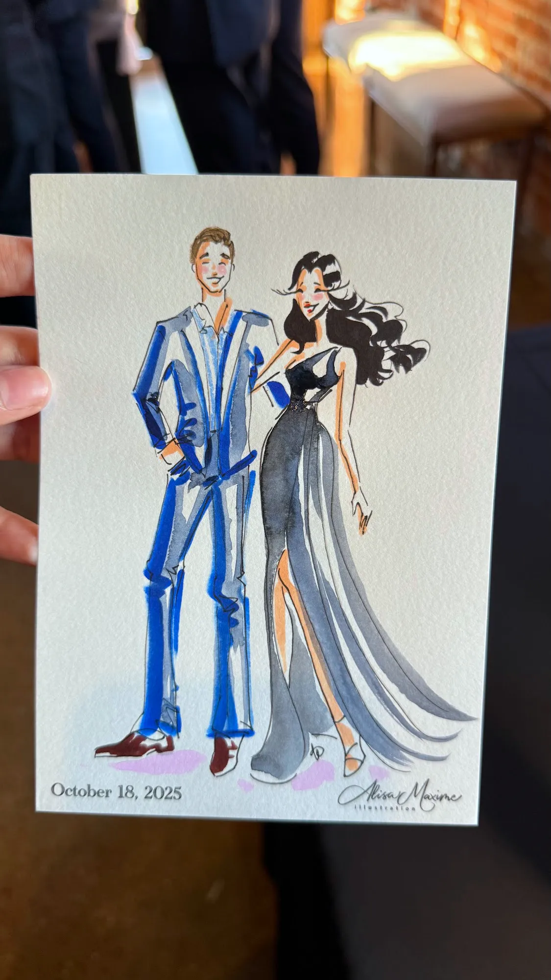 Live fashion sketch 4 from Wedding Celebration in Dallas