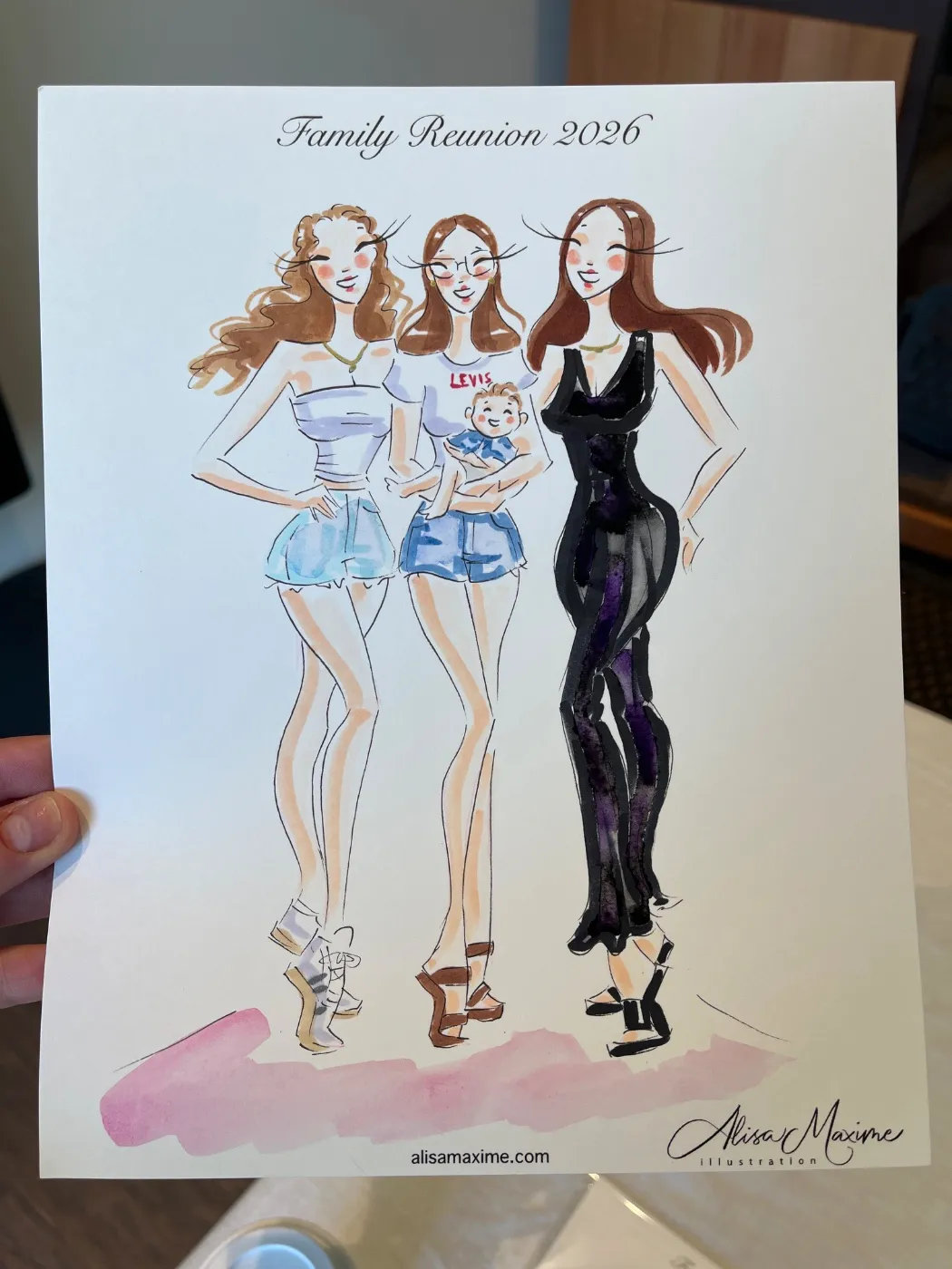Live sketch from Family Party in Austin