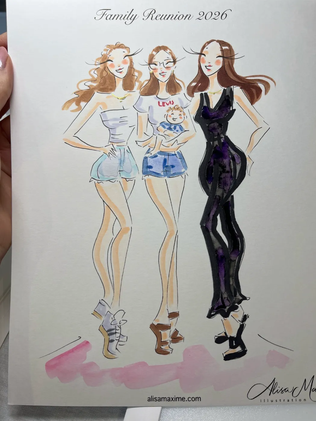 Live fashion sketch 10 from Family Party in Austin
