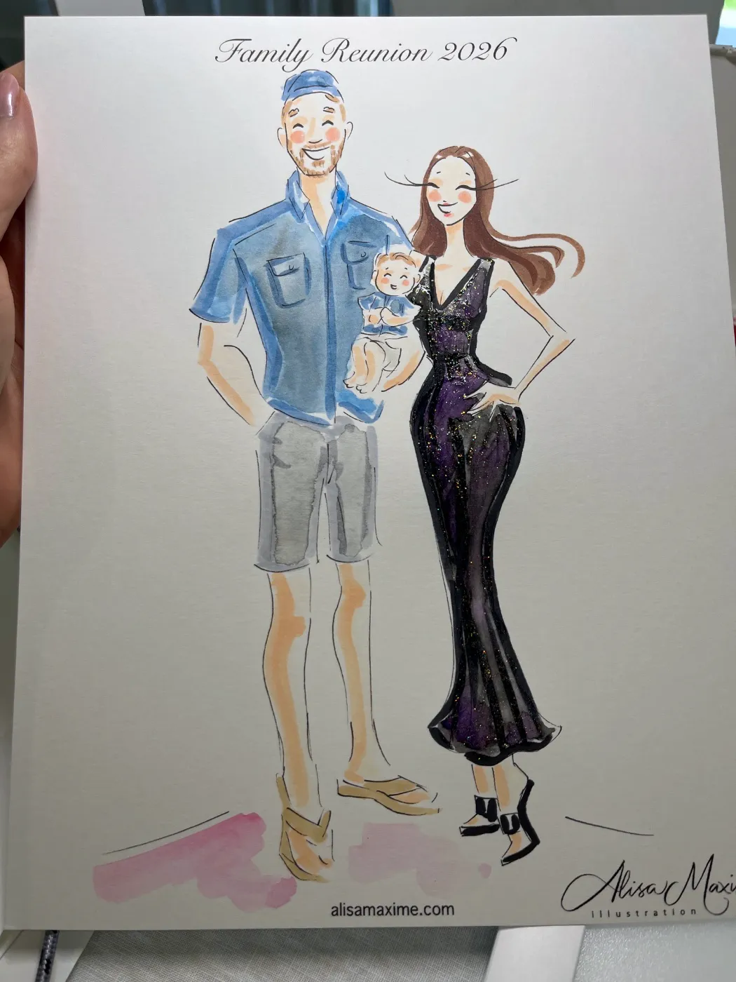 Live fashion sketch 7 from Family Party in Austin
