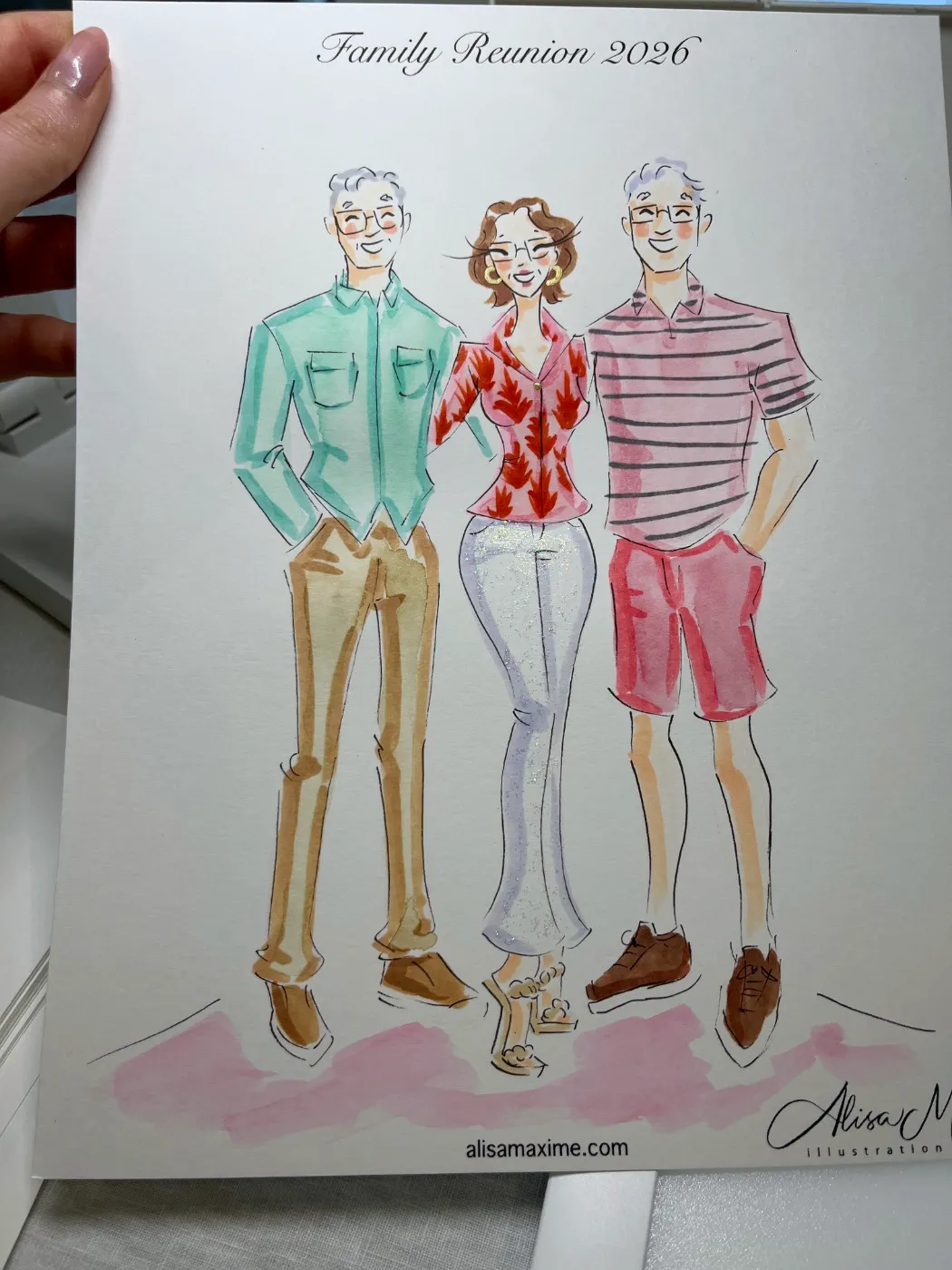 Live fashion sketch 3 from Family Party in Austin
