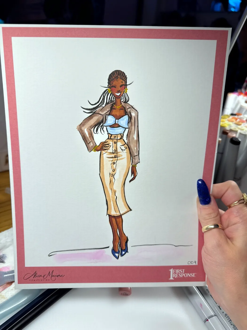 Live fashion sketch 9 from Corporate Party at Empire Diner, New York