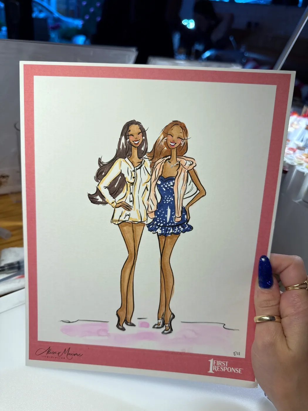 Live fashion sketch 11 from Corporate Party at Empire Diner, New York
