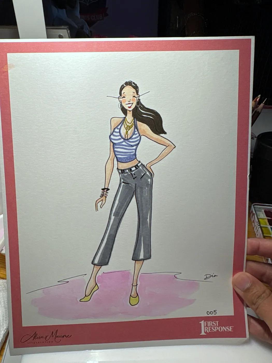 Live fashion sketch 5 from Corporate Party at Empire Diner, New York
