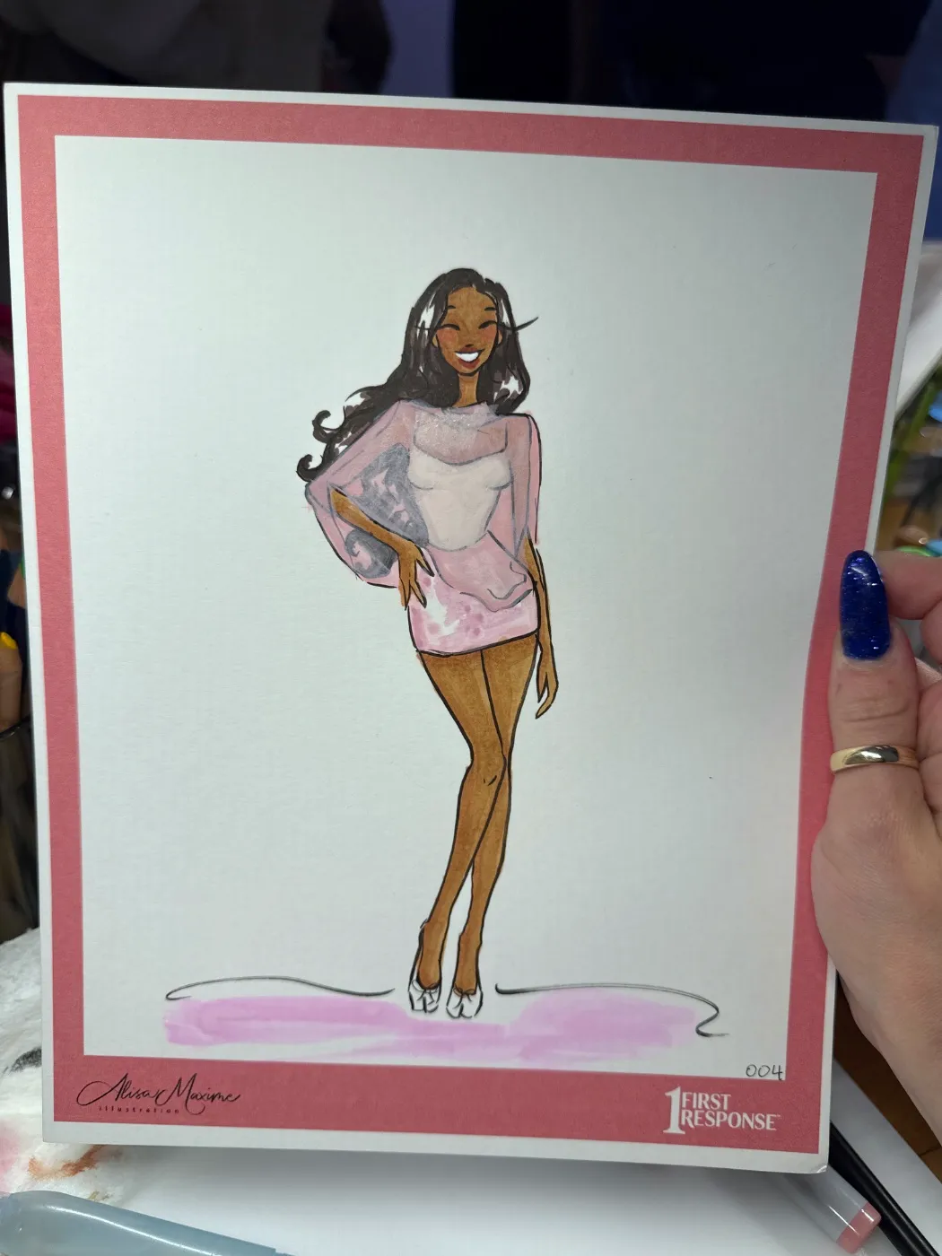 Live fashion sketch 4 from Corporate Party at Empire Diner, New York