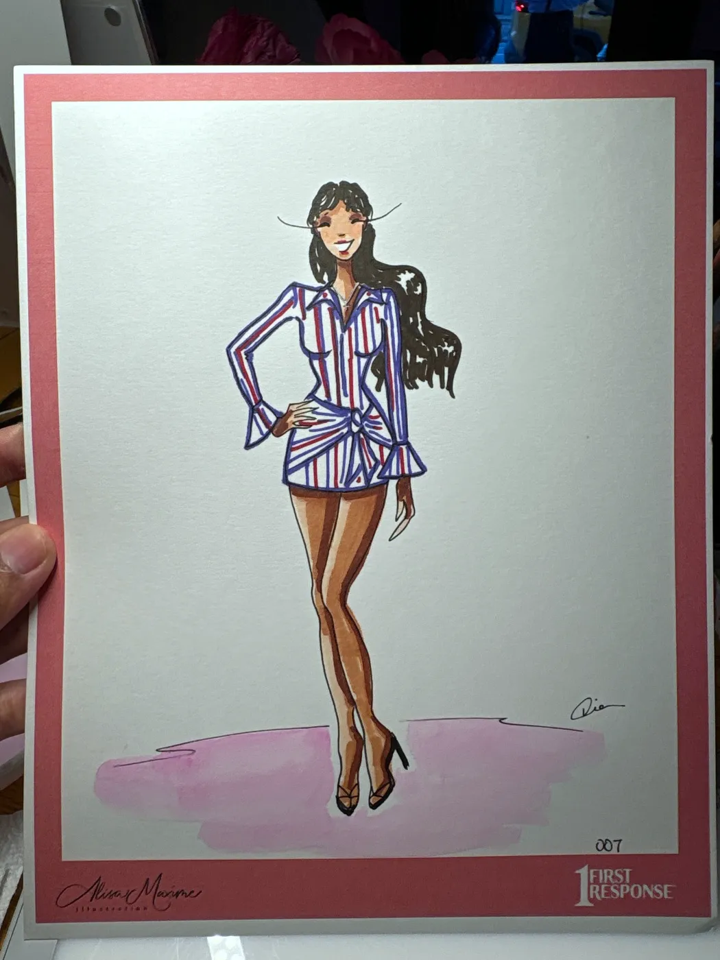 Live fashion sketch 7 from Corporate Party at Empire Diner, New York