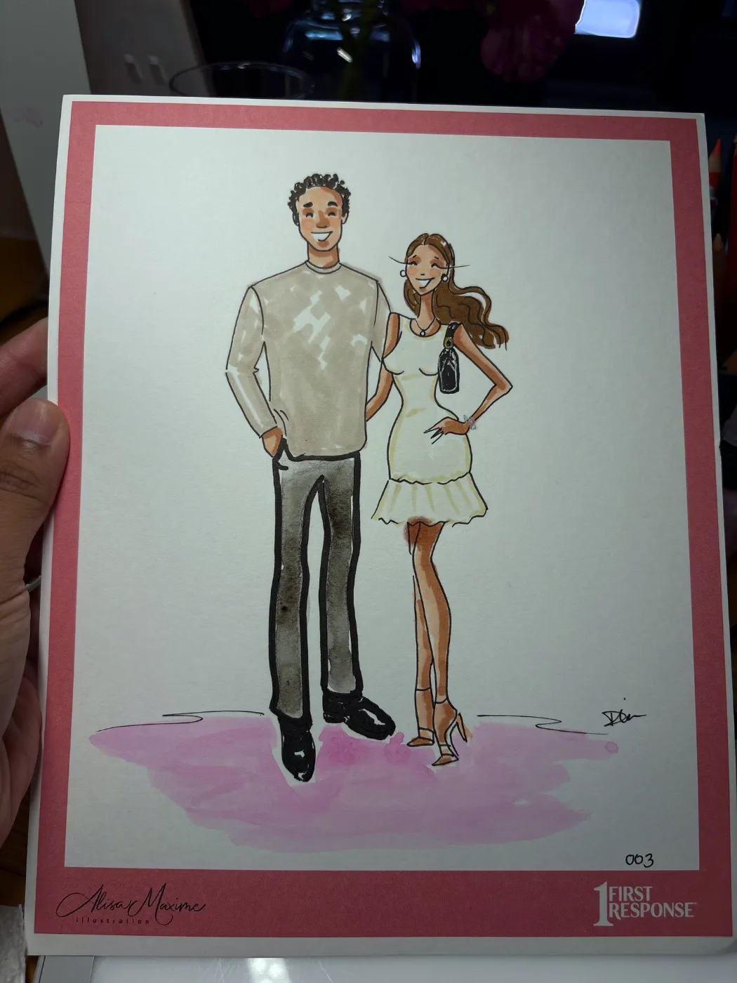 Live fashion sketch 3 from Corporate Party at Empire Diner, New York