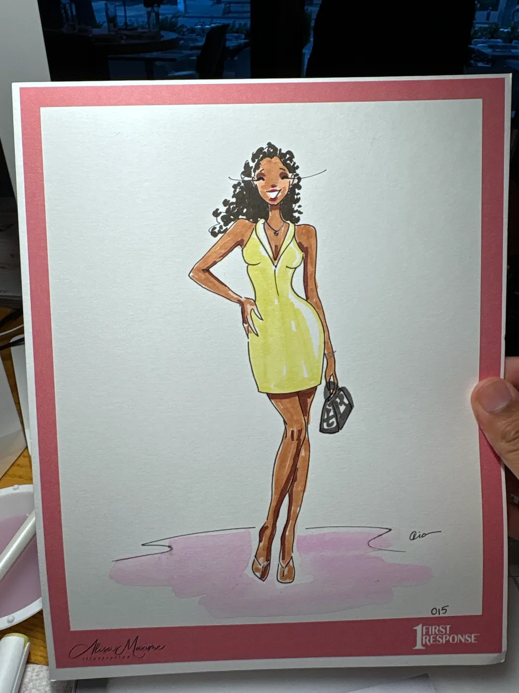 Live fashion sketch 15 from Corporate Party at Empire Diner, New York