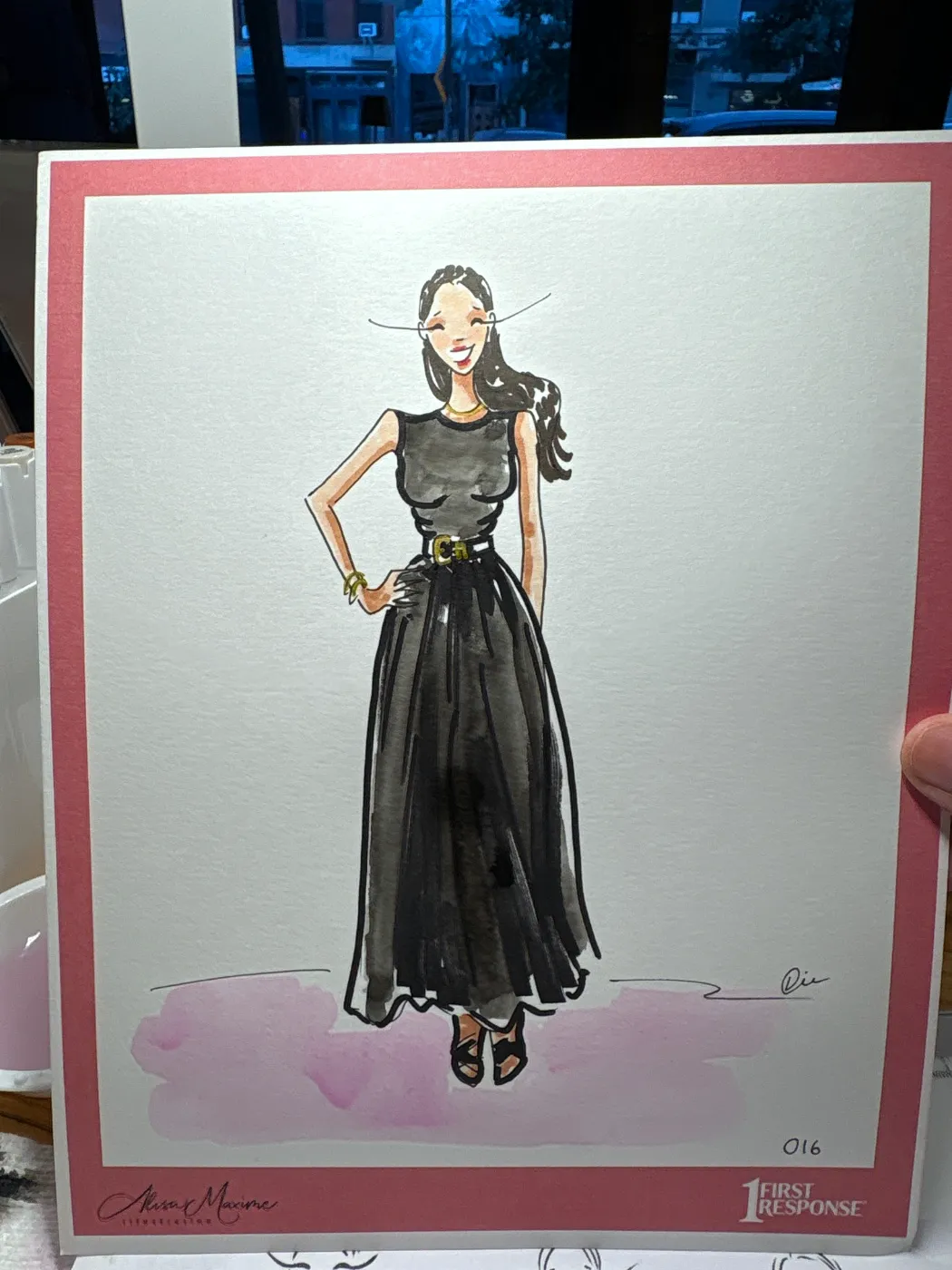 Live fashion sketch 16 from Corporate Party at Empire Diner, New York