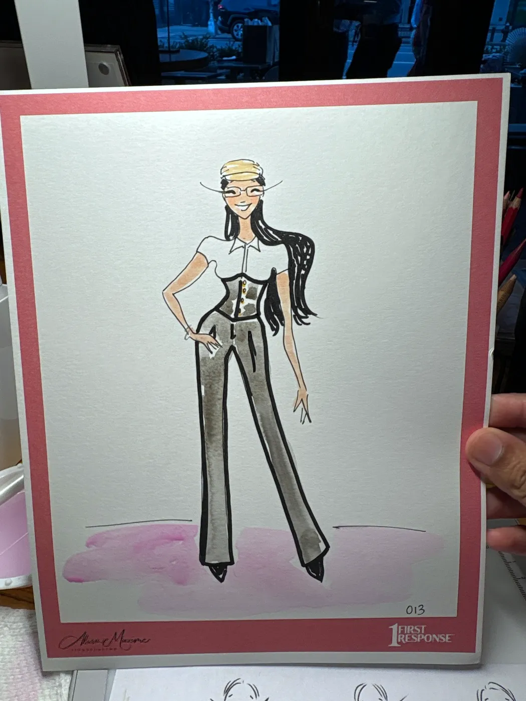 Live fashion sketch 13 from Corporate Party at Empire Diner, New York