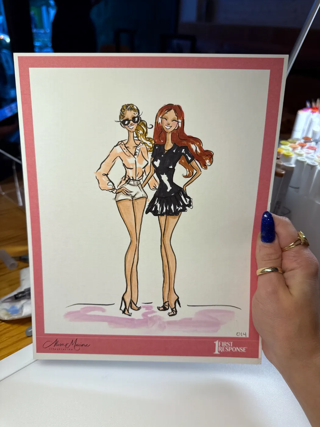 Live fashion sketch 14 from Corporate Party at Empire Diner, New York