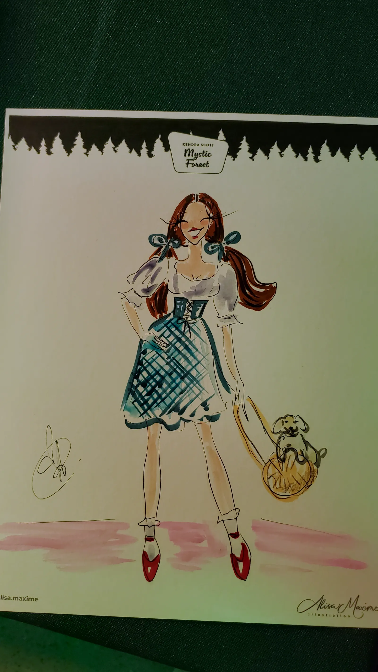 Live fashion sketch 14 from Austin Art Experience at Kendra Scott