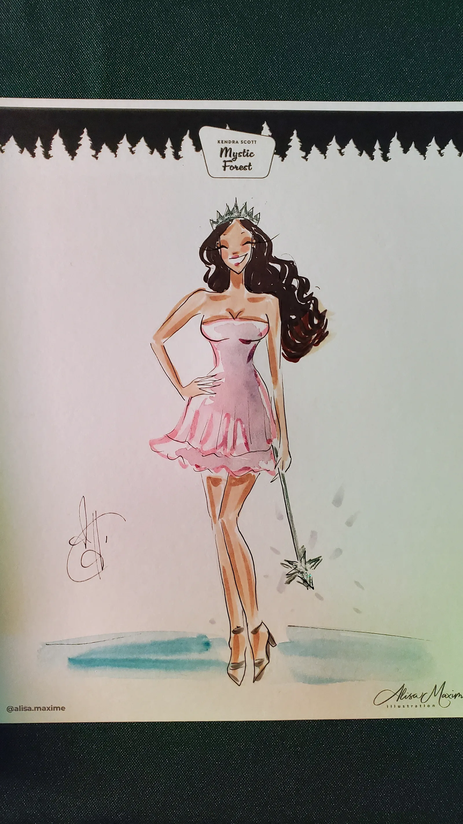 Live fashion sketch 16 from Austin Art Experience at Kendra Scott