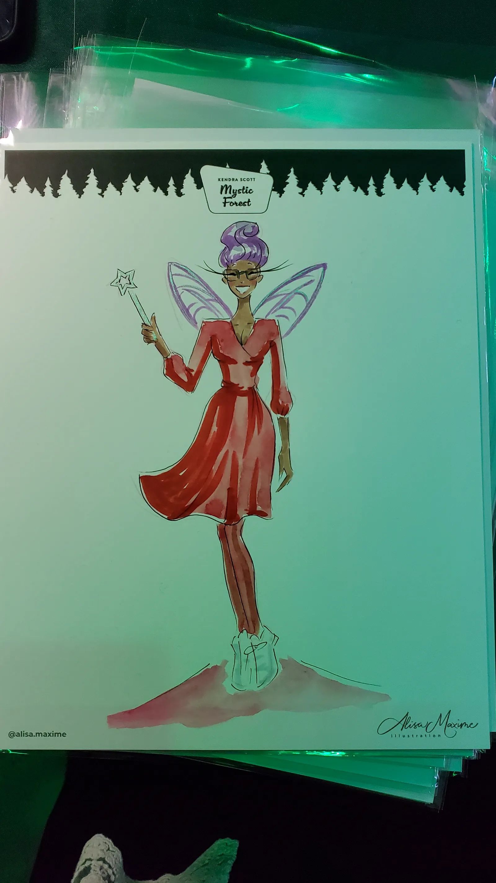 Live fashion sketch 5 from Austin Art Experience at Kendra Scott