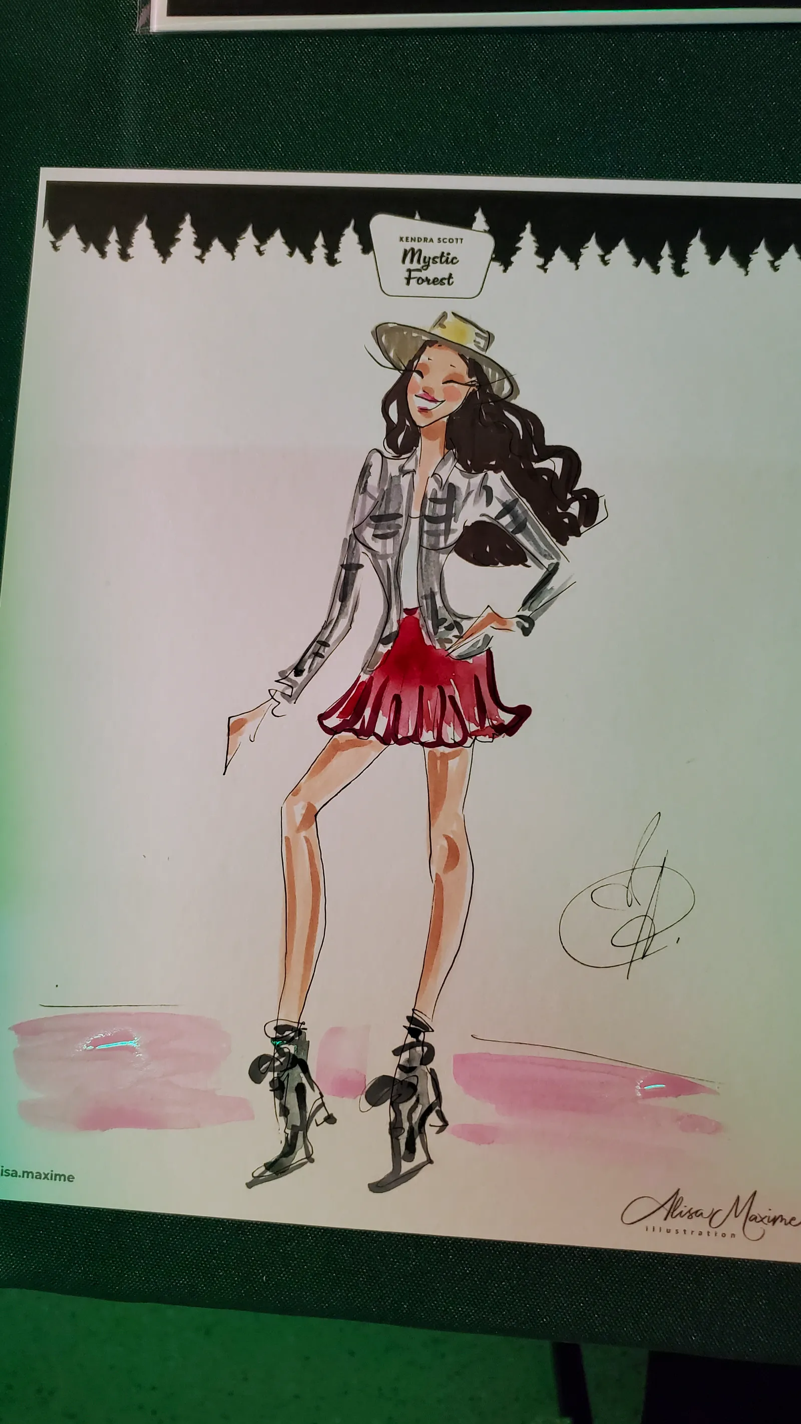 Live fashion sketch 10 from Austin Art Experience at Kendra Scott