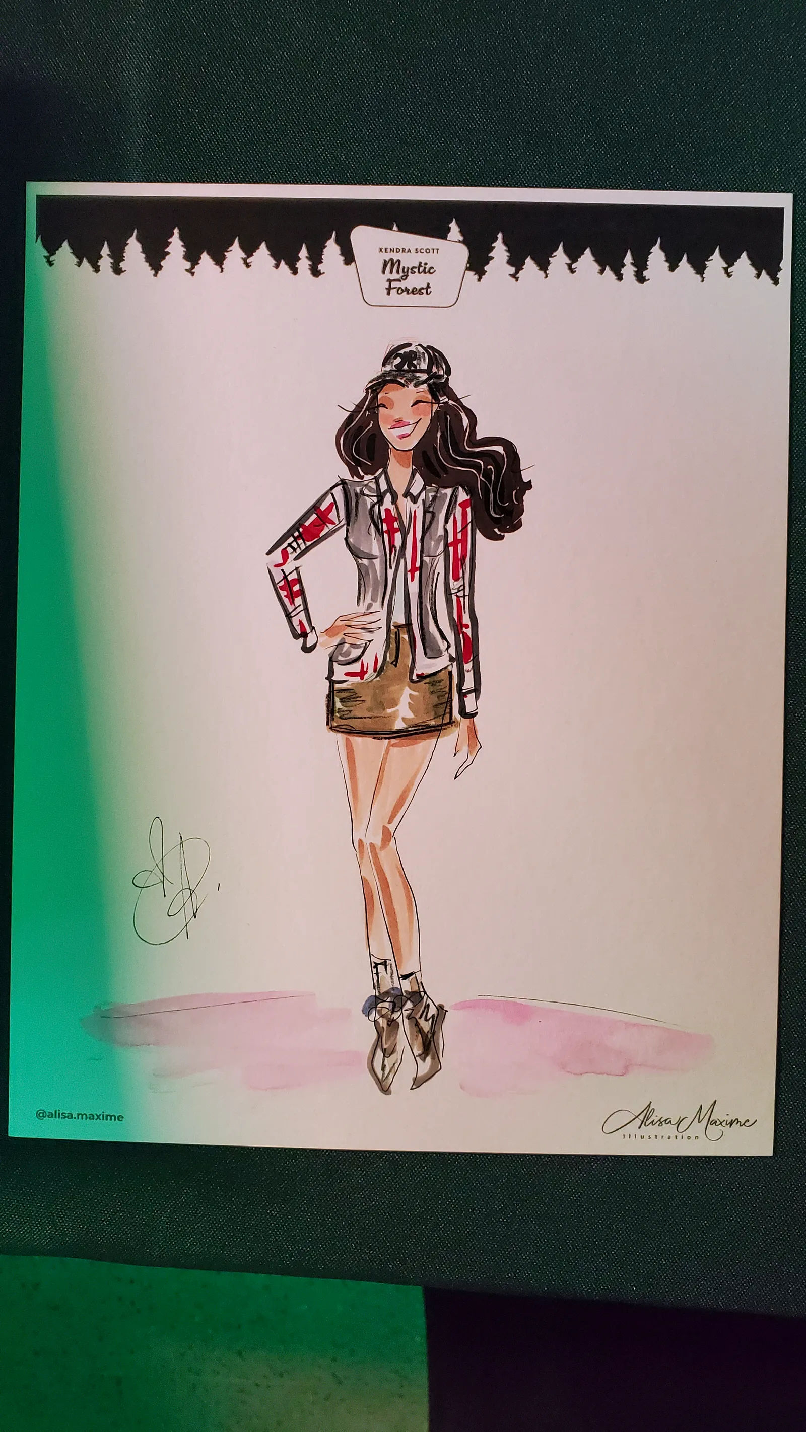 Live fashion sketch 11 from Austin Art Experience at Kendra Scott