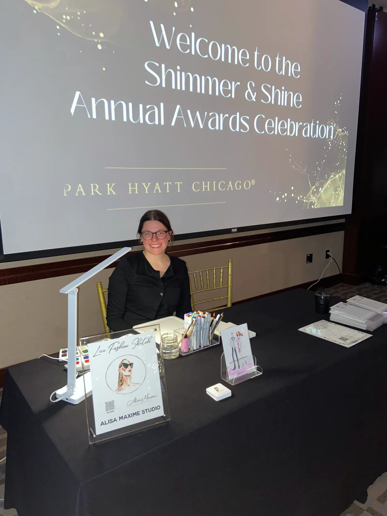 Our table at Park Hyatt Chicago