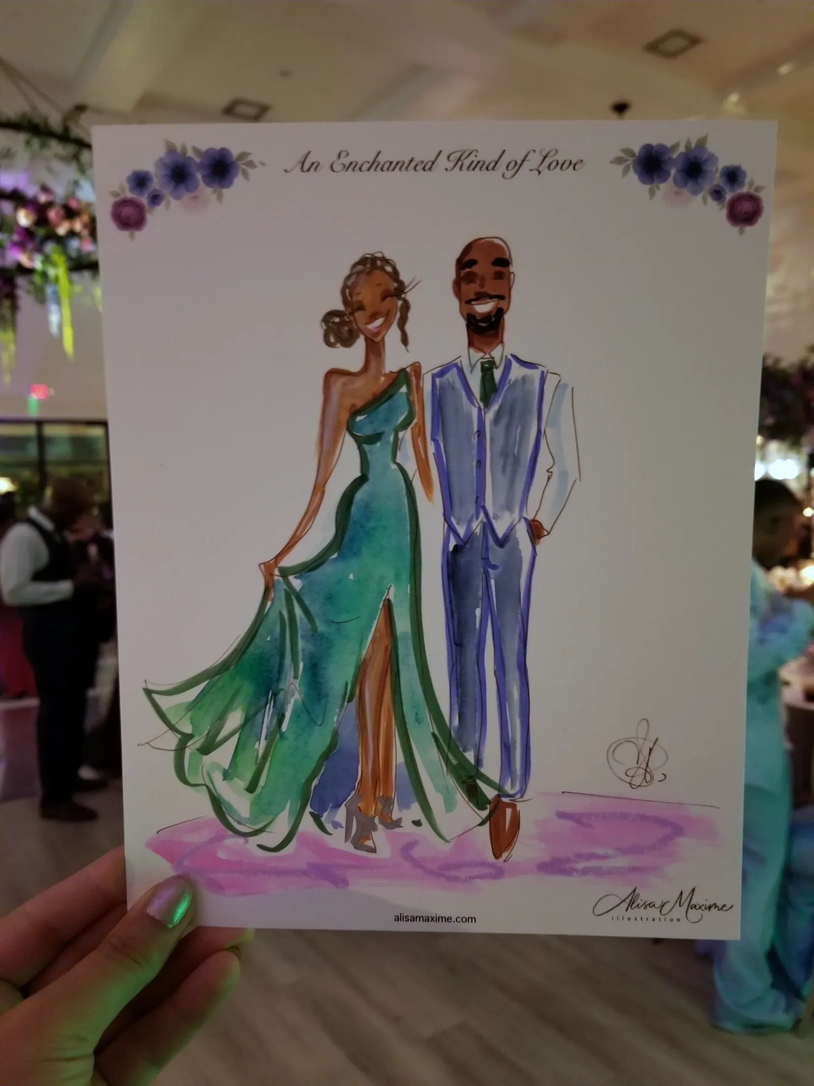 Live fashion sketch 14 from Wedding Celebration at The Arlo, Austin