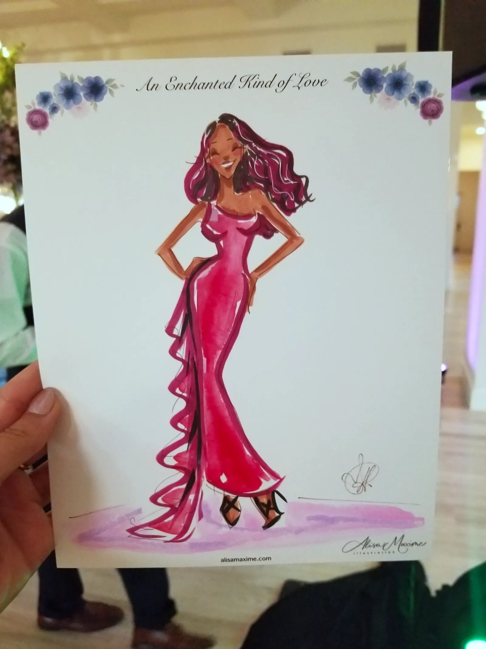 Live fashion sketch 5 from Wedding Celebration at The Arlo, Austin