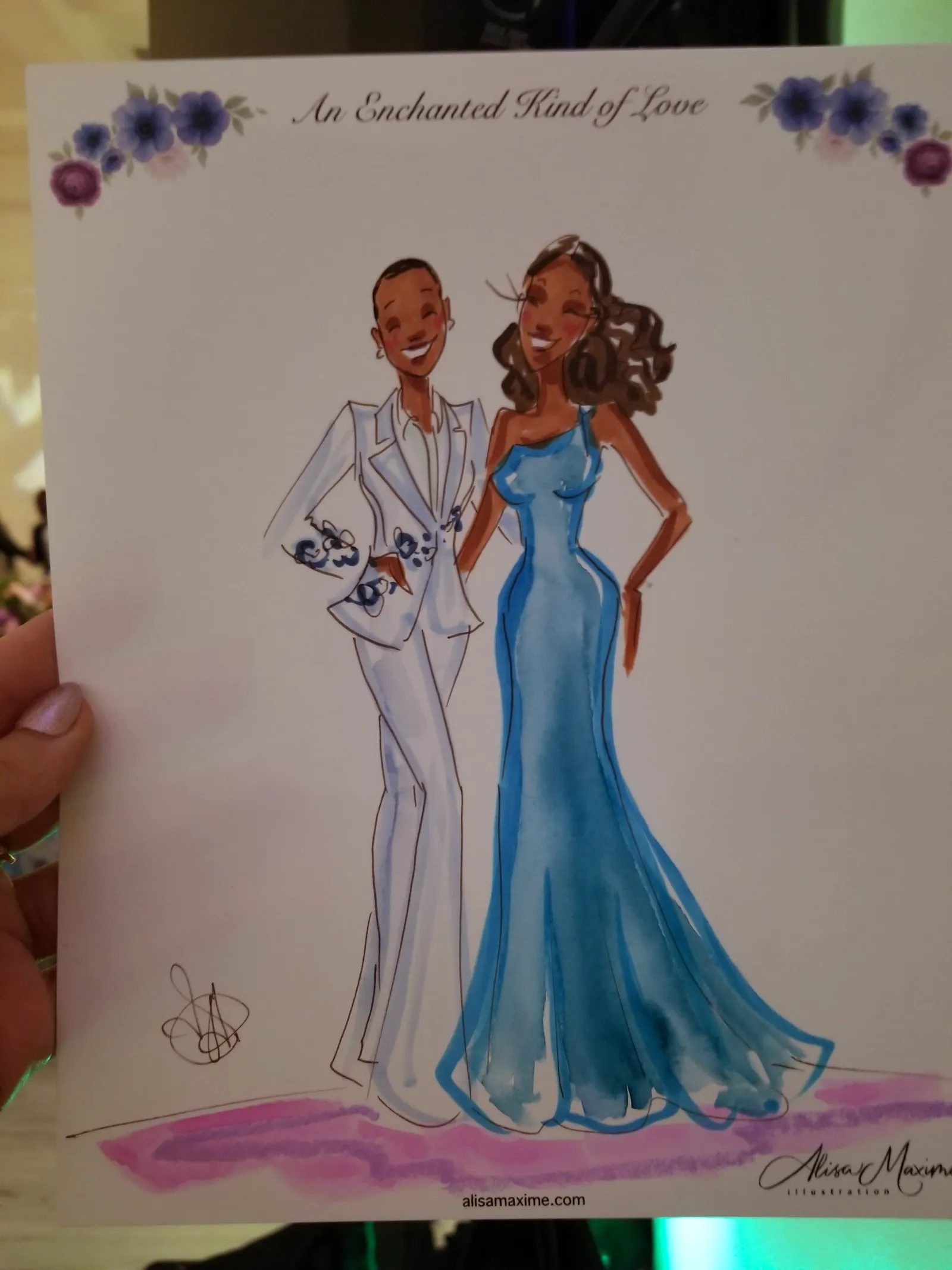 Live fashion sketch 7 from Wedding Celebration at The Arlo, Austin