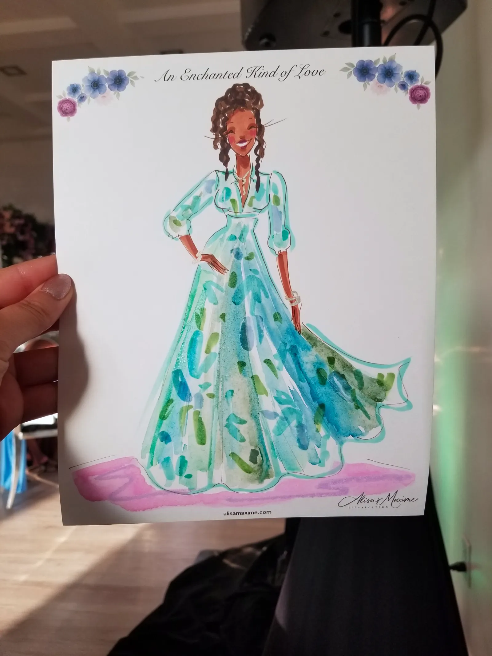 Live fashion sketch 4 from Wedding Celebration at The Arlo, Austin