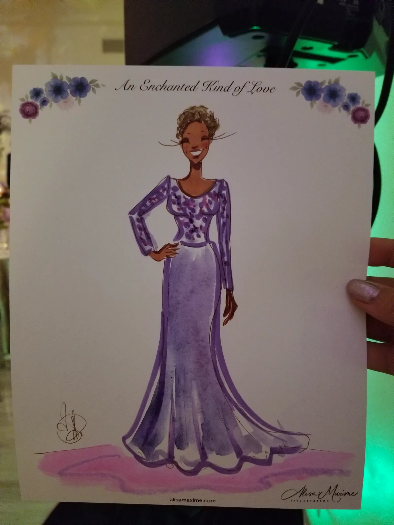 Live fashion sketch 9 from Wedding Celebration at The Arlo, Austin