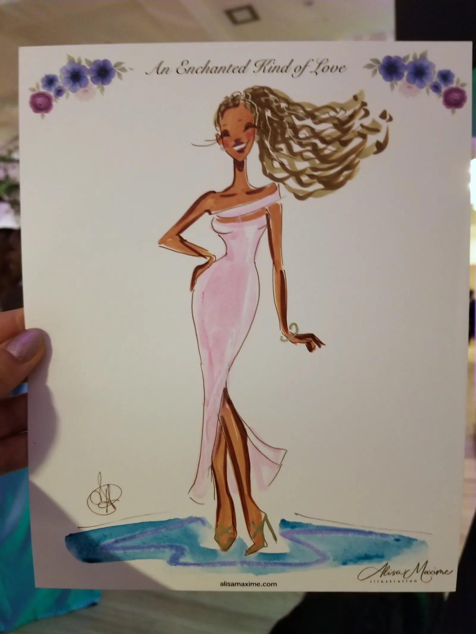 Live fashion sketch 8 from Wedding Celebration at The Arlo, Austin