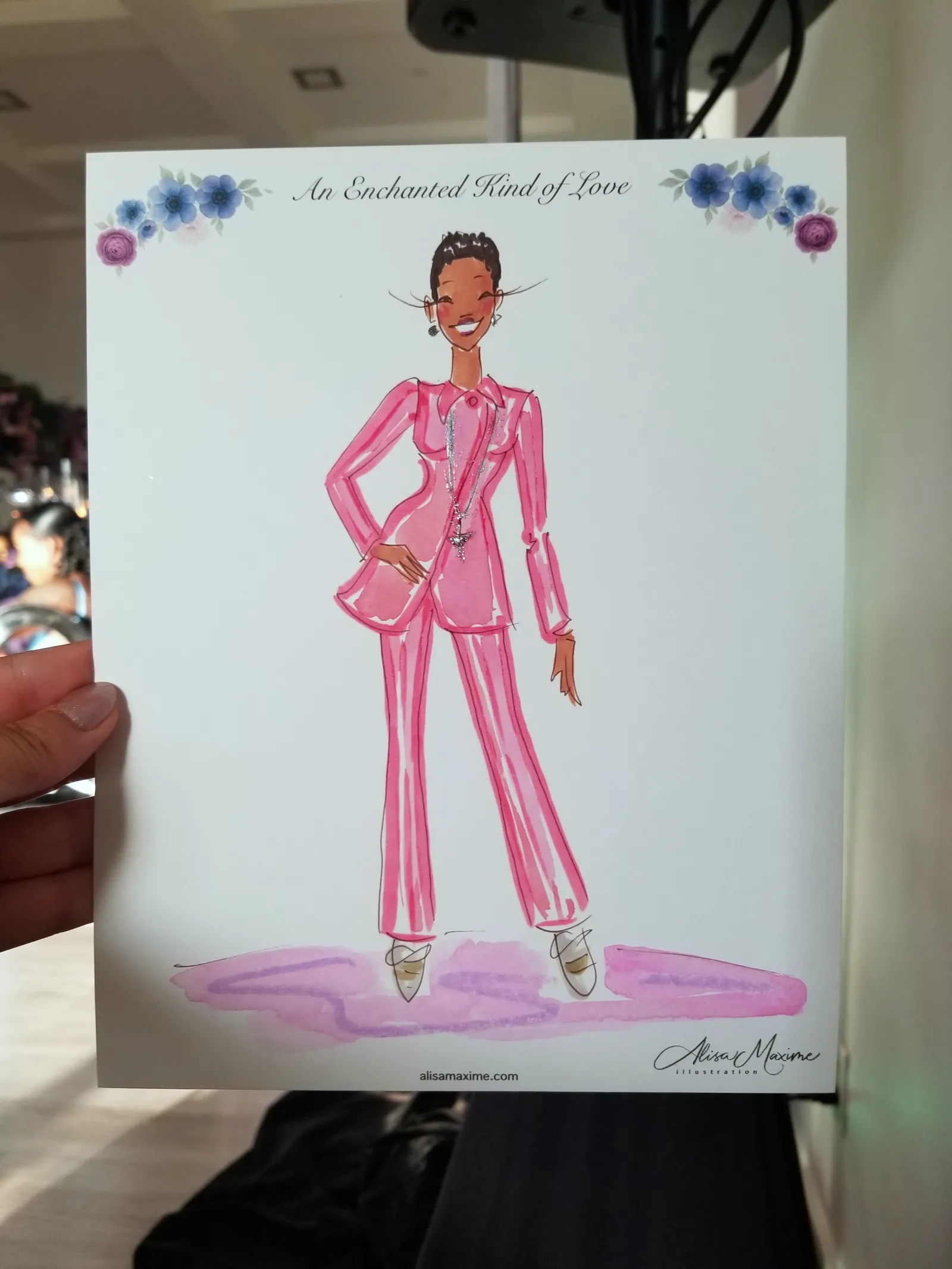 Live fashion sketch 3 from Wedding Celebration at The Arlo, Austin