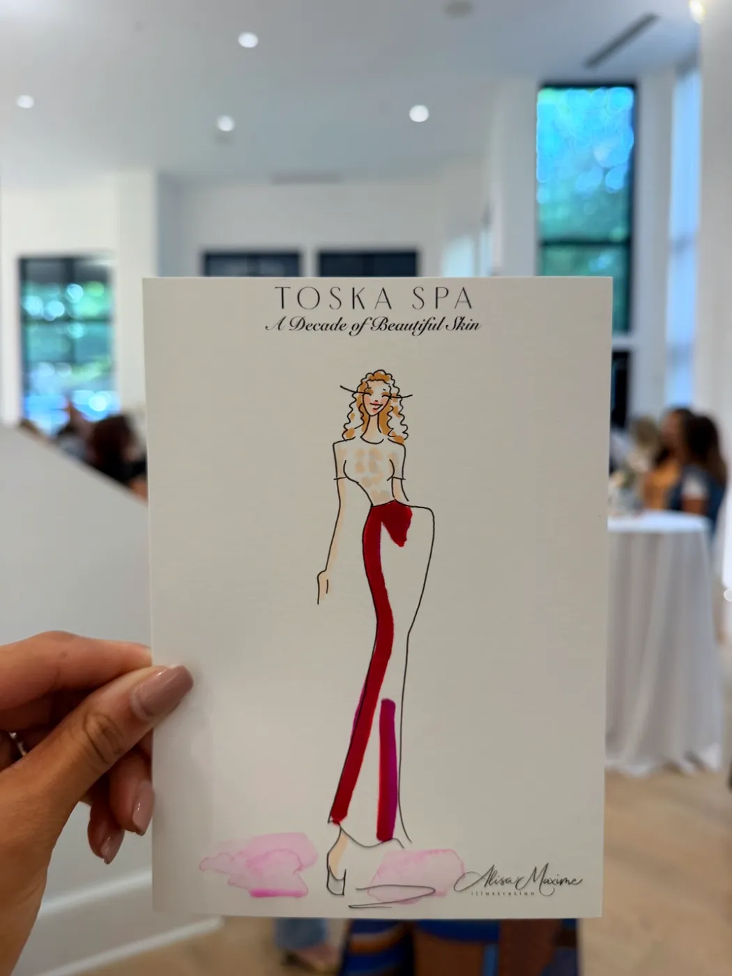 Live fashion sketch 7 from Shop Event at Toska Spa & Facial Bar, Charlotte