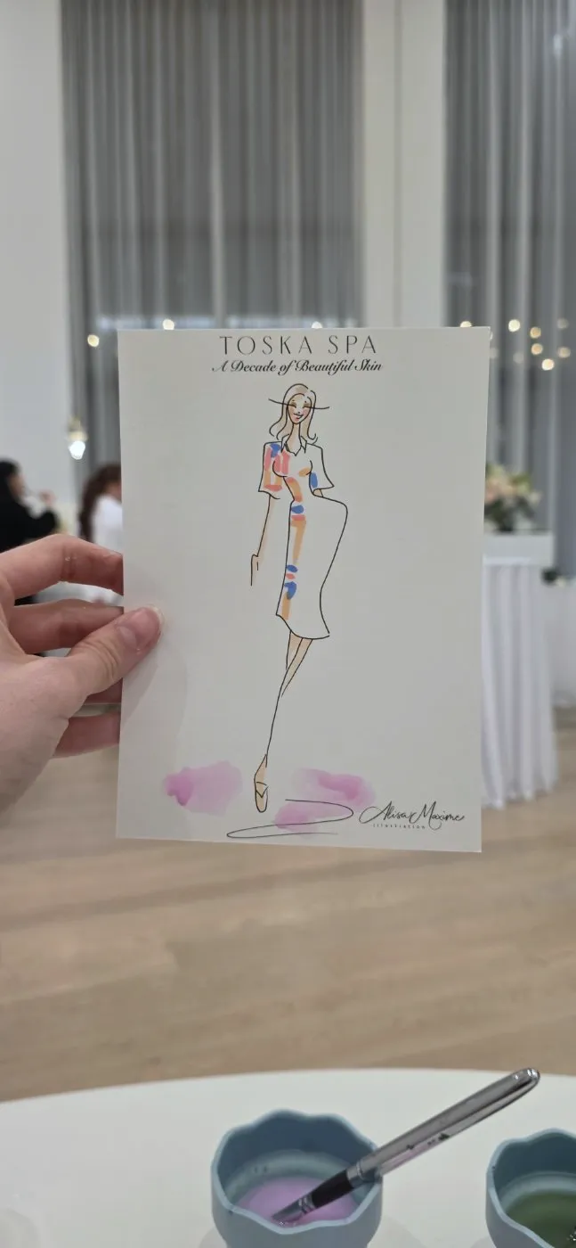 Live fashion sketch 11 from Shop Event at Toska Spa & Facial Bar, Charlotte