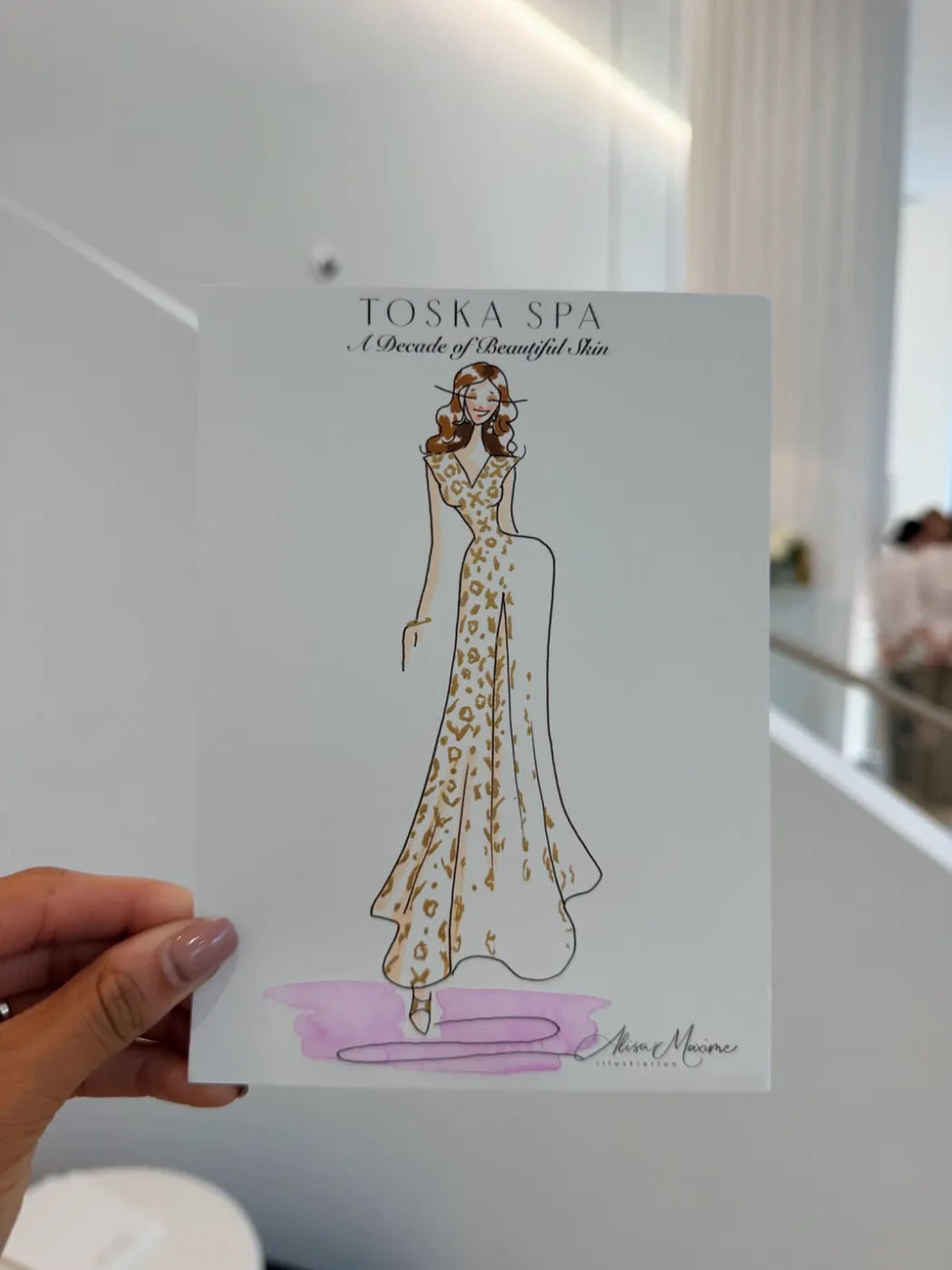 Live sketch from Shop Event at Toska Spa & Facial Bar, Charlotte