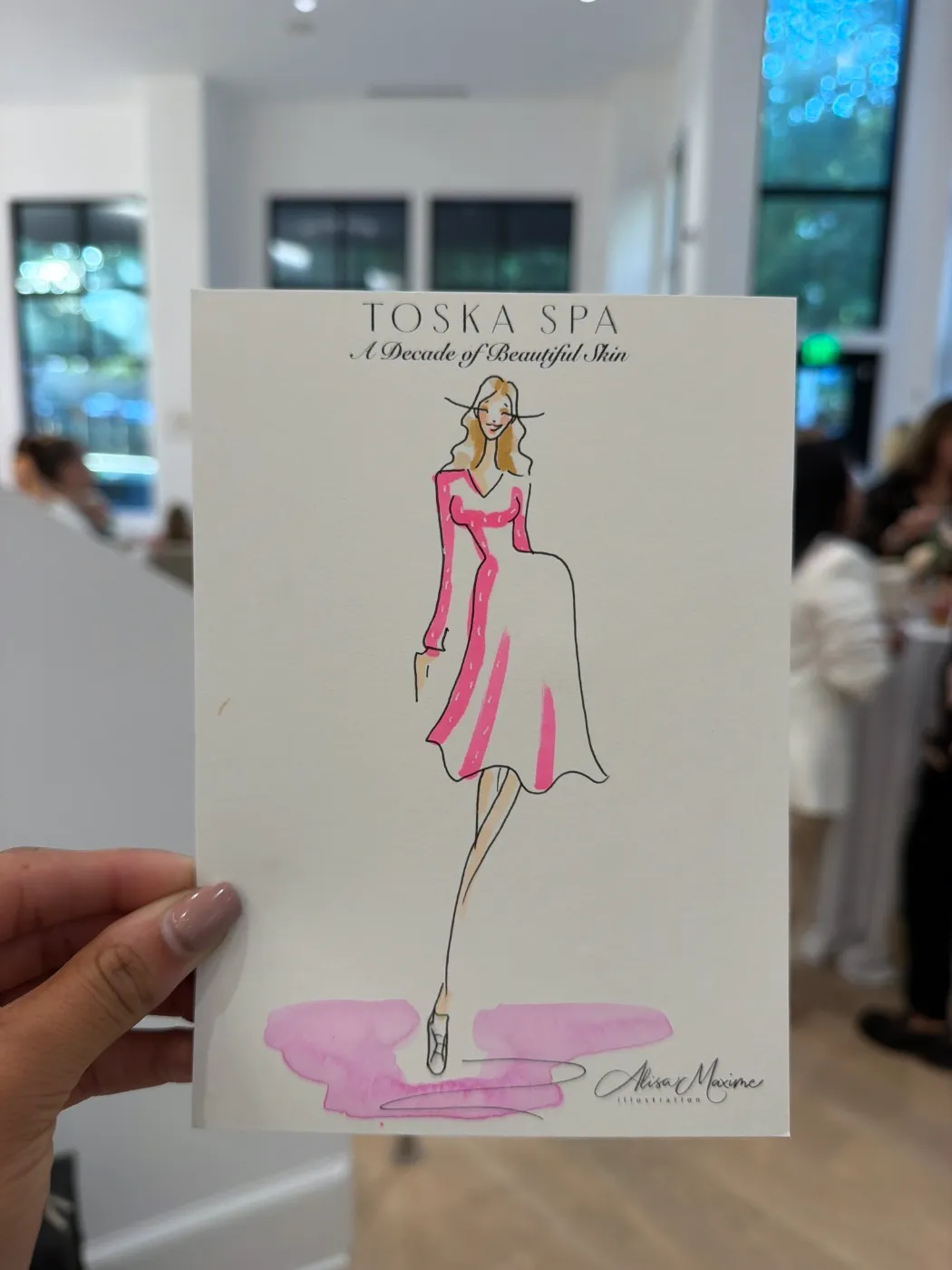 Live fashion sketch 10 from Shop Event at Toska Spa & Facial Bar, Charlotte