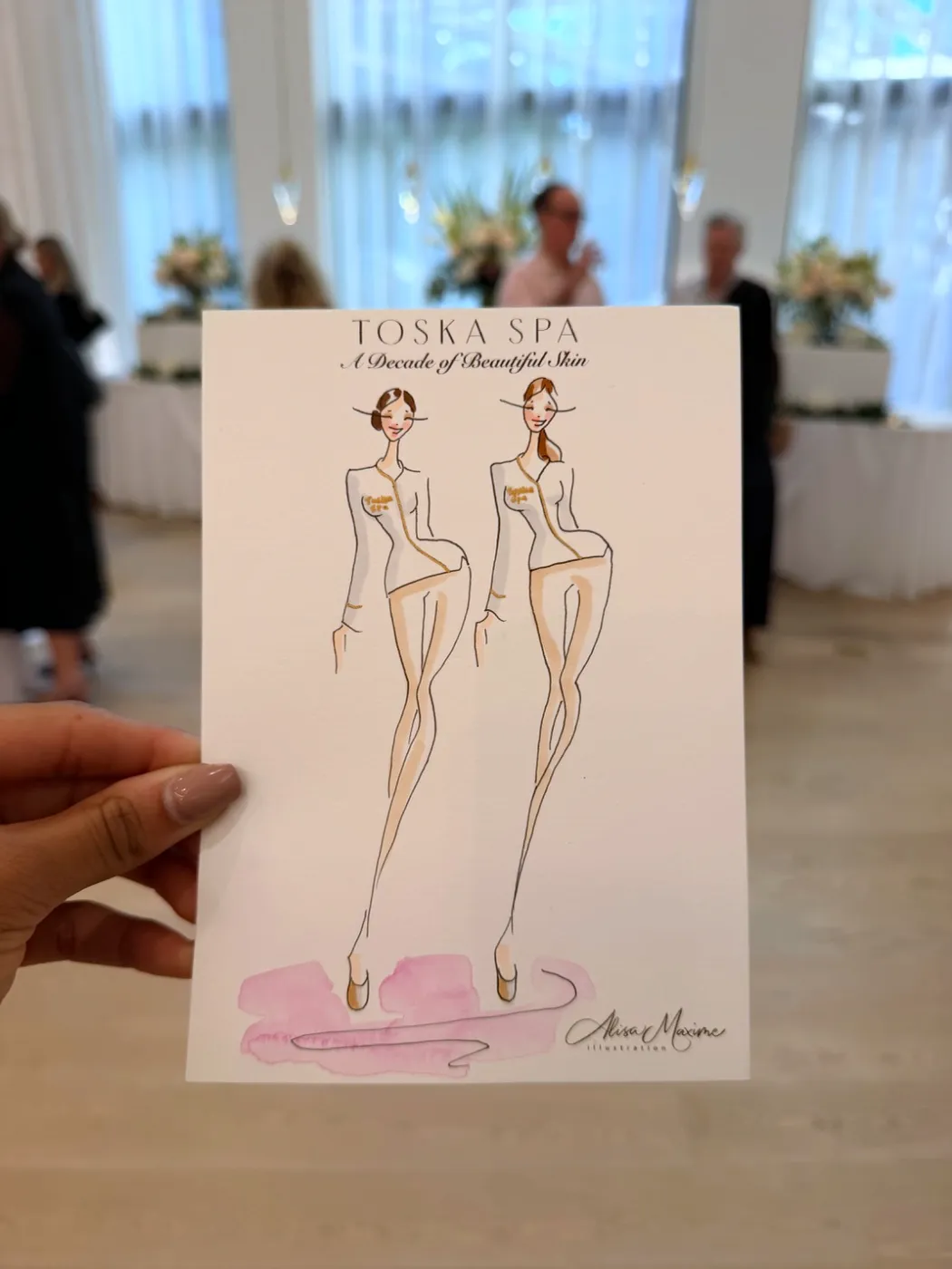 Live fashion sketch 2 from Shop Event at Toska Spa & Facial Bar, Charlotte