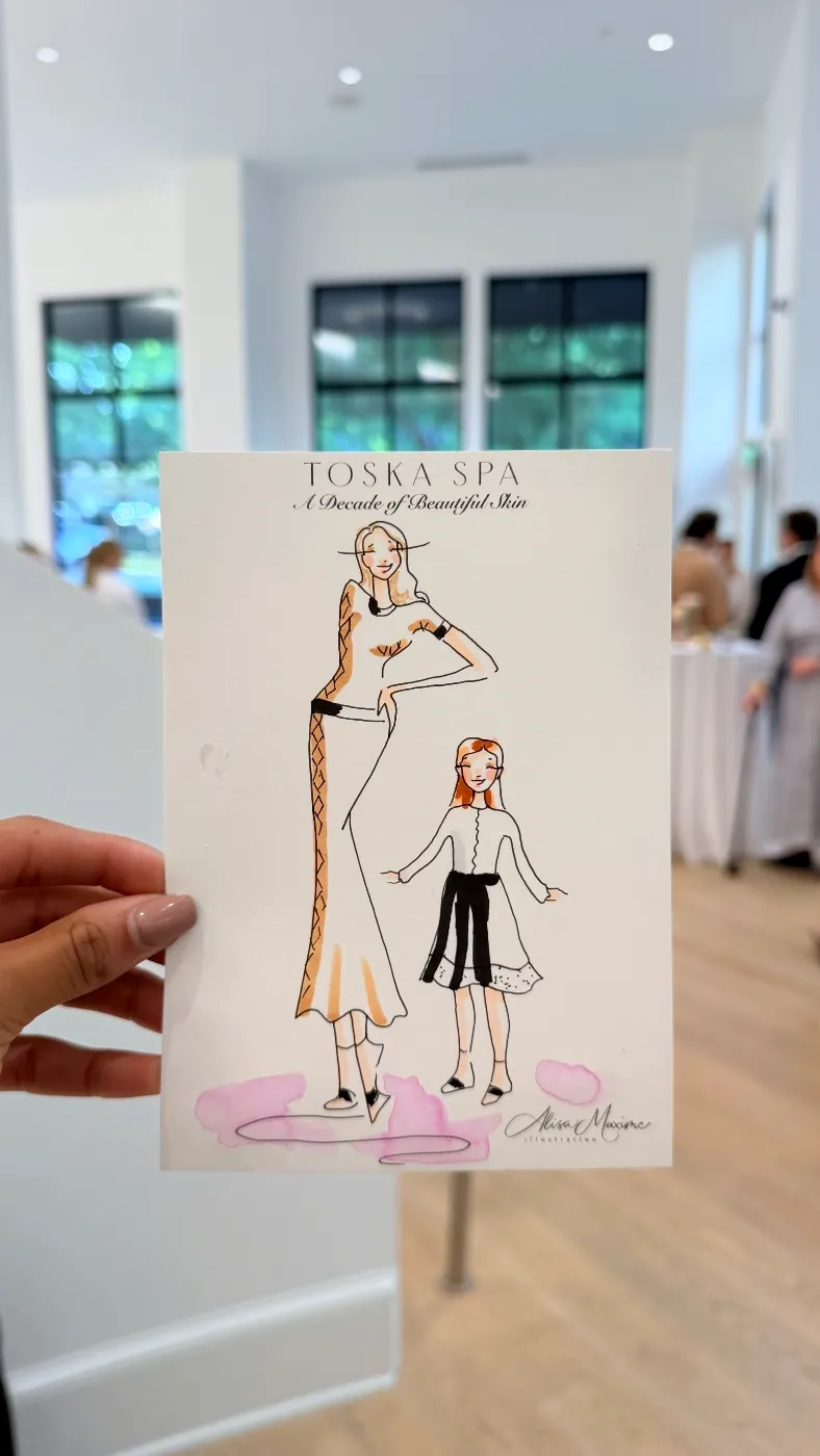 Live fashion sketch 3 from Shop Event at Toska Spa & Facial Bar, Charlotte