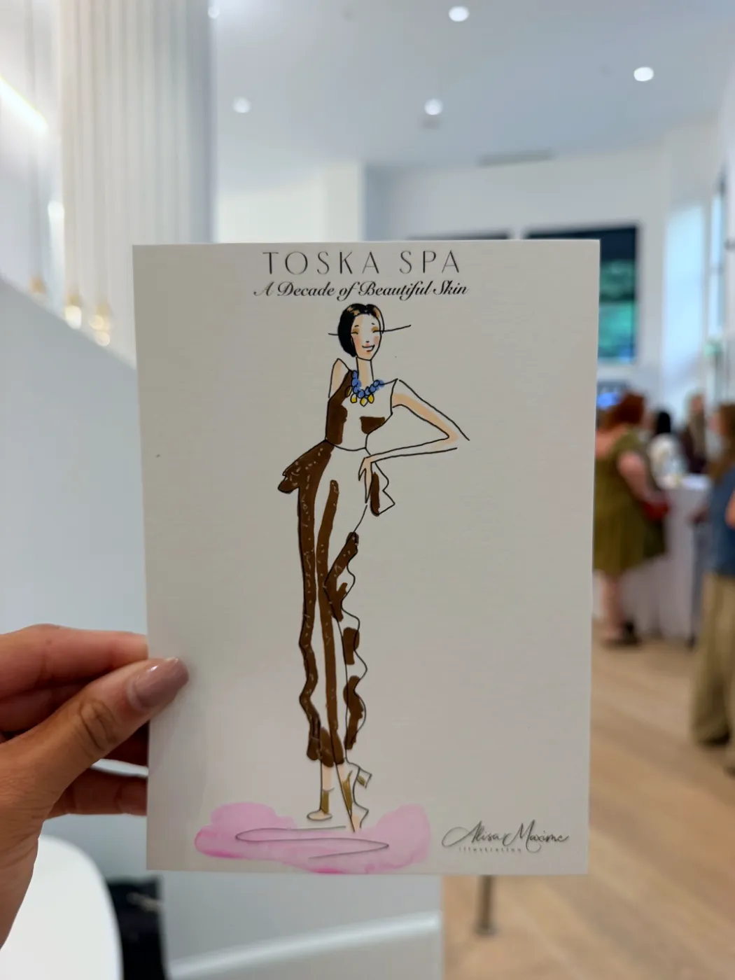 Live fashion sketch 4 from Shop Event at Toska Spa & Facial Bar, Charlotte
