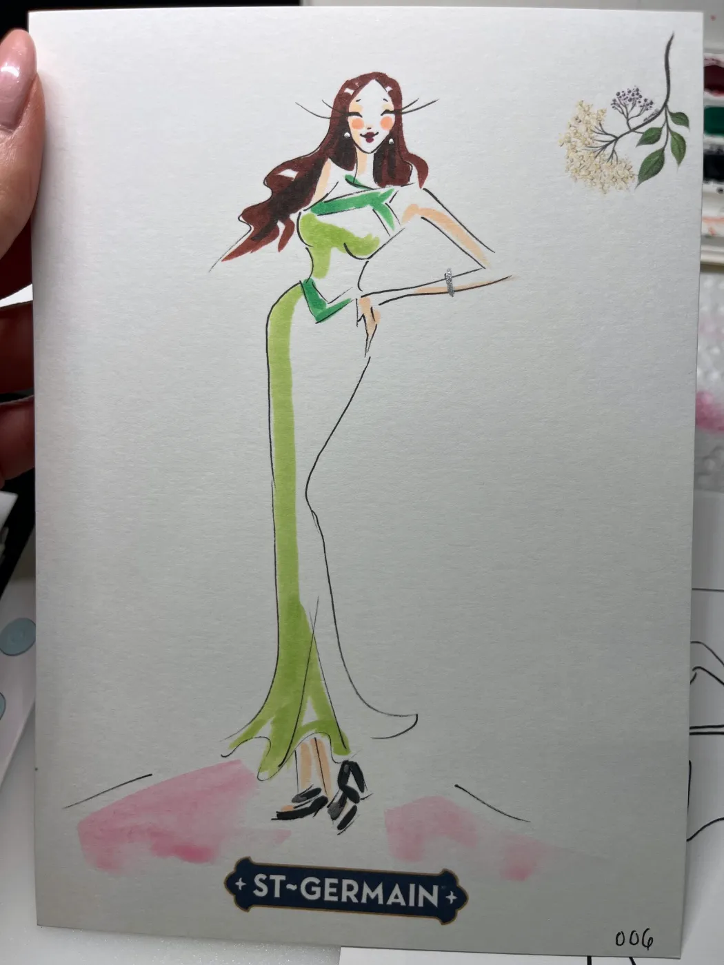 Live fashion sketch 6 from Brand Activation at JW Marriott Austin