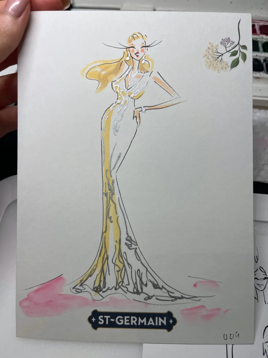Live fashion sketch 9 from Brand Activation at JW Marriott Austin